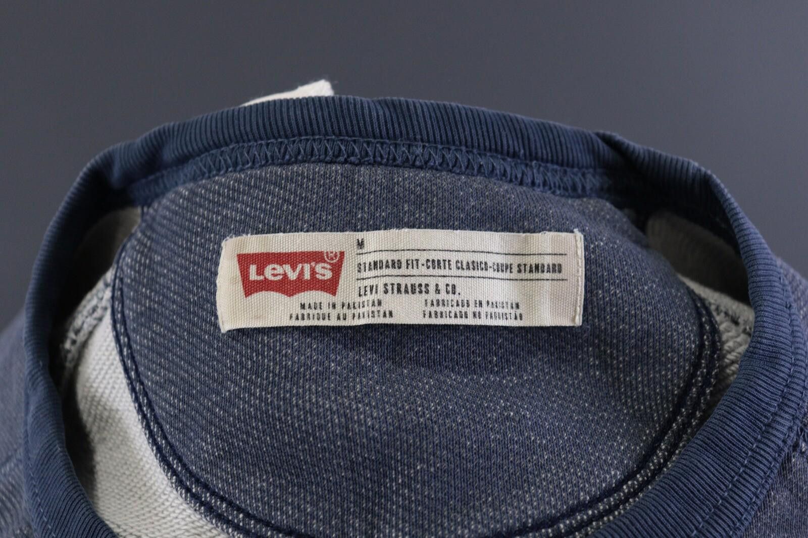Levi's Men Levi's Blue Fleeced Sweatshirt Size M / US 40 / EU 50 Size US M / EU 48-50 / 2 - 12 Thumbnail