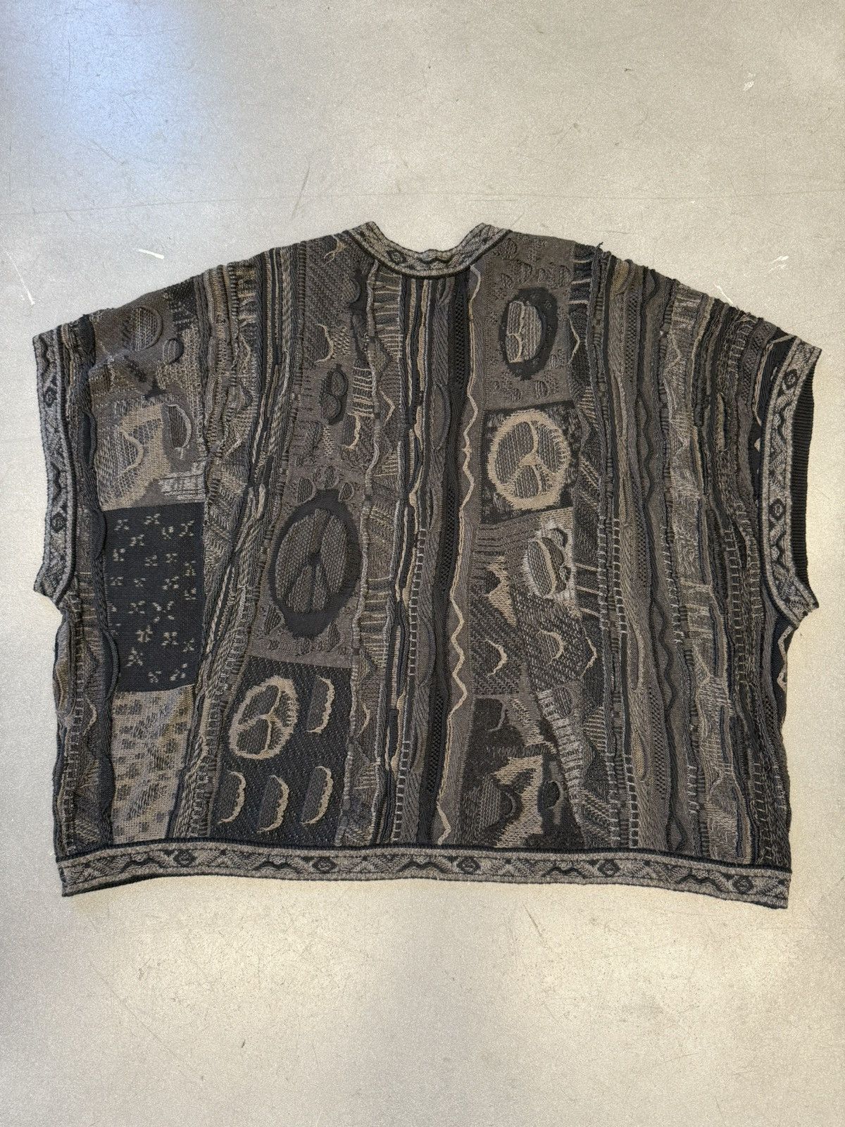 Kapital Kapital 7g Boro Gaudy Peace Sweater Vest Size US XXL / EU 58 / 5 - 2 Thumbnail