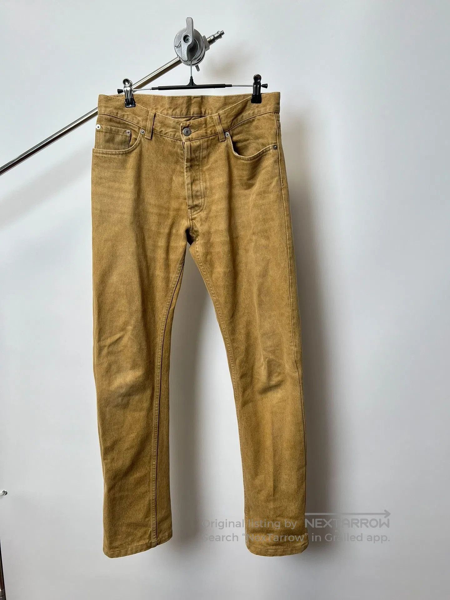 Helmut Lang Helmut Lang Brown-Yellow Straight-Leg Jeans. Size US 30 / EU 46 - 2 Thumbnail