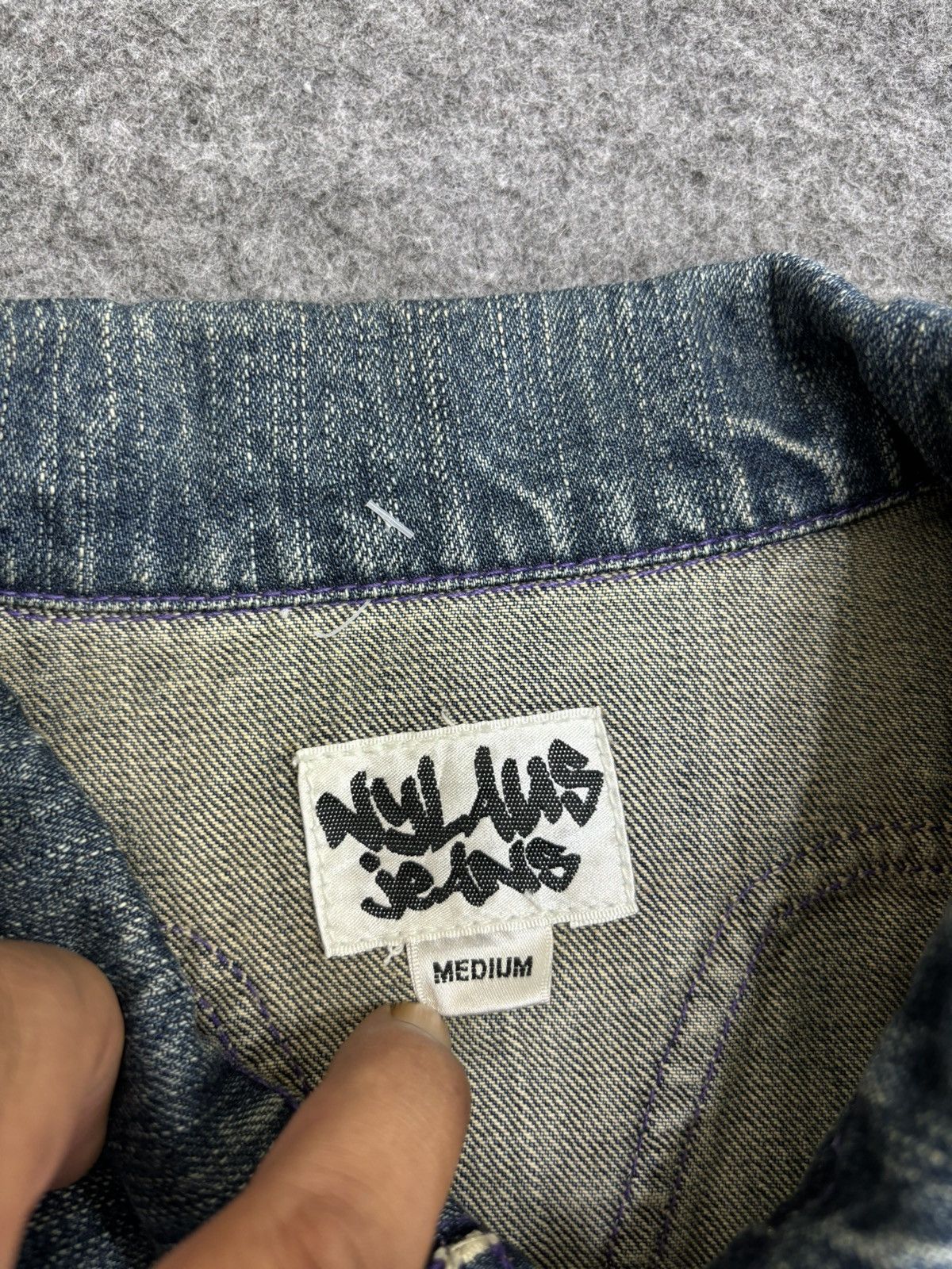 Japanese Brand 💥Westerner Design💥Very Rare Nylaus Slim Fit Trucker F523 Size US XS / EU 42 / 0 - 5 Thumbnail