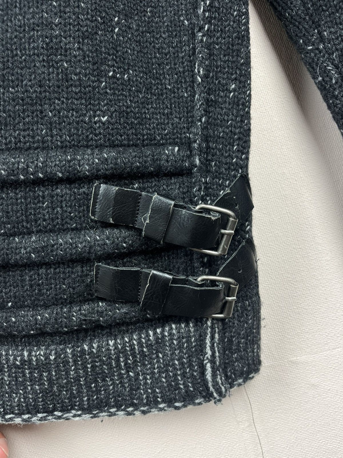 Just Cavalli Just Cavalli Thick Knit Charcoal Black Wool Zip Military Size US S / EU 44-46 / 1 - 15 Thumbnail
