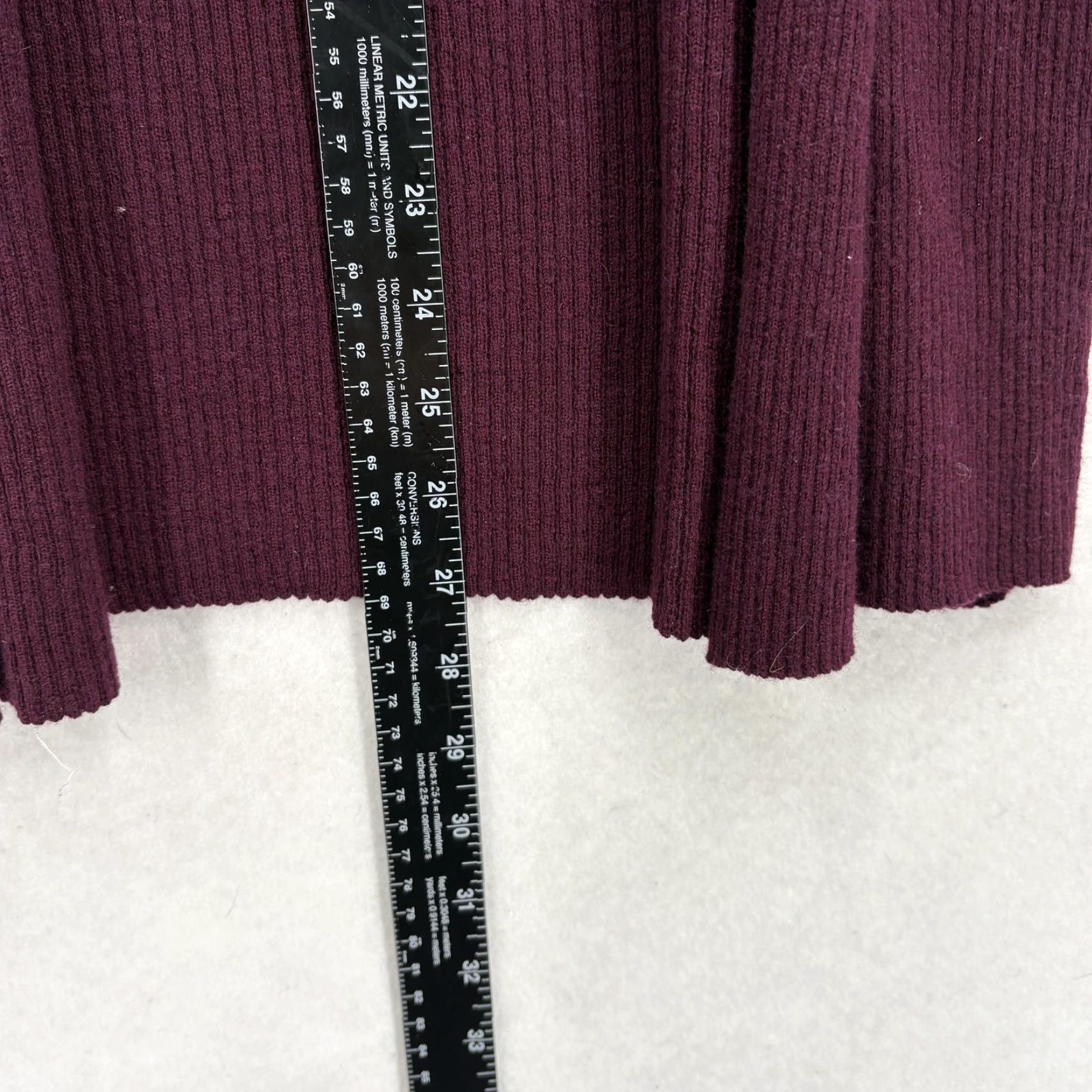 Vintage Max Studio Cardigan Sweater Womens Small Purple 100% Merino Wool Open Front Cozy V-Neck Knit Solid Regular Fall Casual Mens Womens Girls Boys Size S / US 4 / IT 40 - 6 Thumbnail