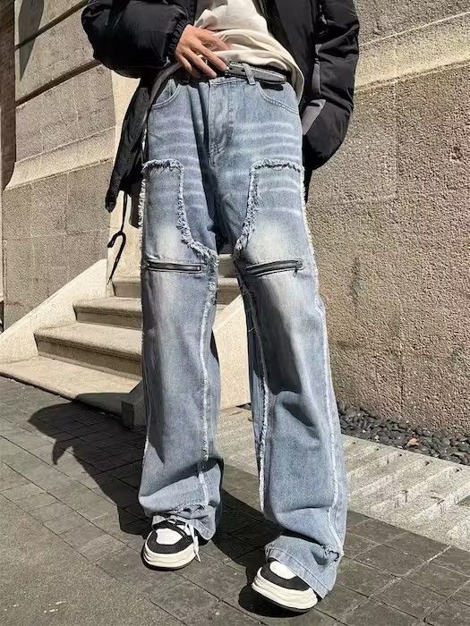 Japanese Brand Opium Blue Baggy Denim Jeans | Grailed