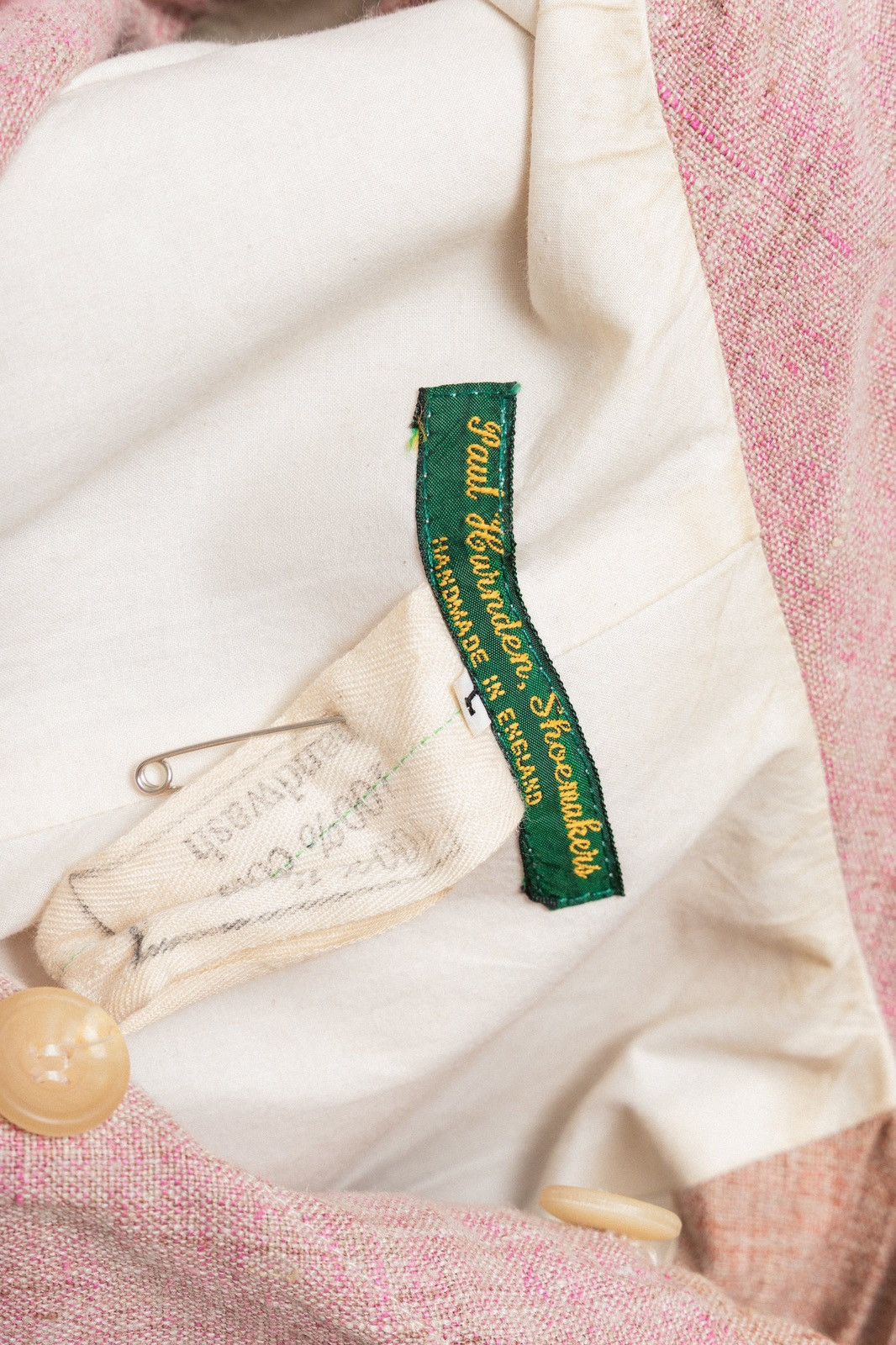 Paul Harnden Shoemakers Antique pink handmade long linen coat with cotton lining Size L / US 10 / IT 46 - 3 Thumbnail