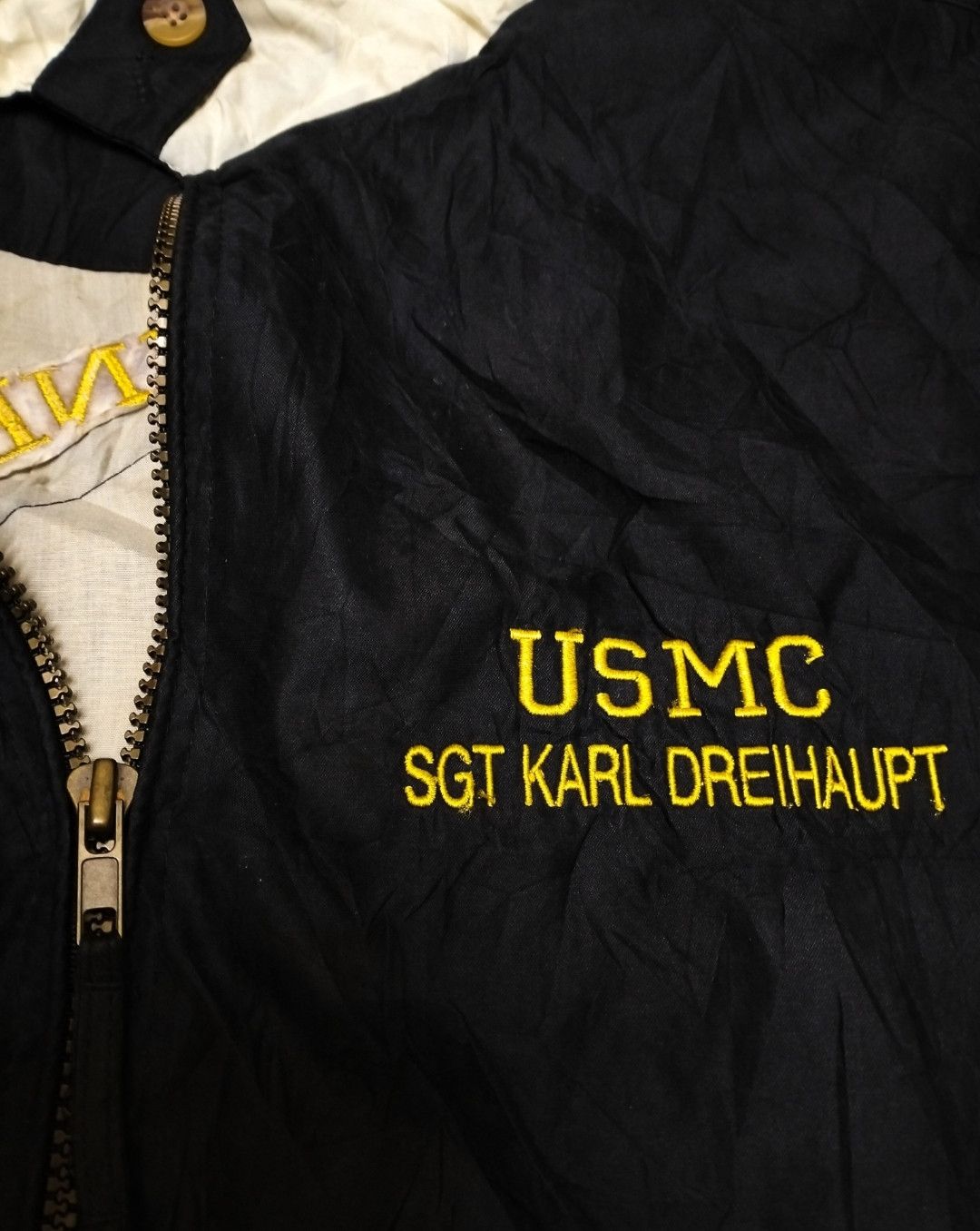 Vintage US MARINE Corps 7th Marine 1951 KOREA WARS JACKET Size US L / EU 52-54 / 3 - 5 Thumbnail