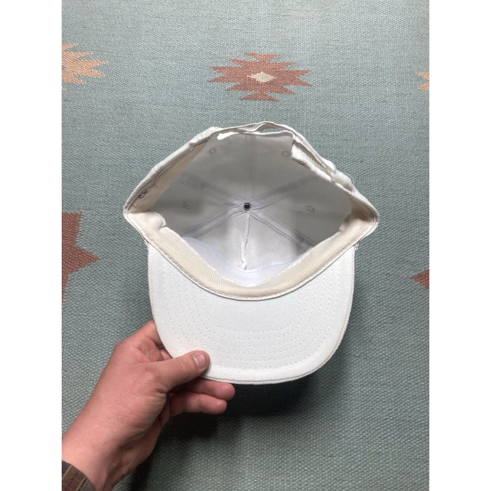 Rainbow VINTAGE Rainbow Bahamas embroidered Strapback hat cap Beach Island white Men Adjustable Hat Size ONE SIZE - 5 Thumbnail