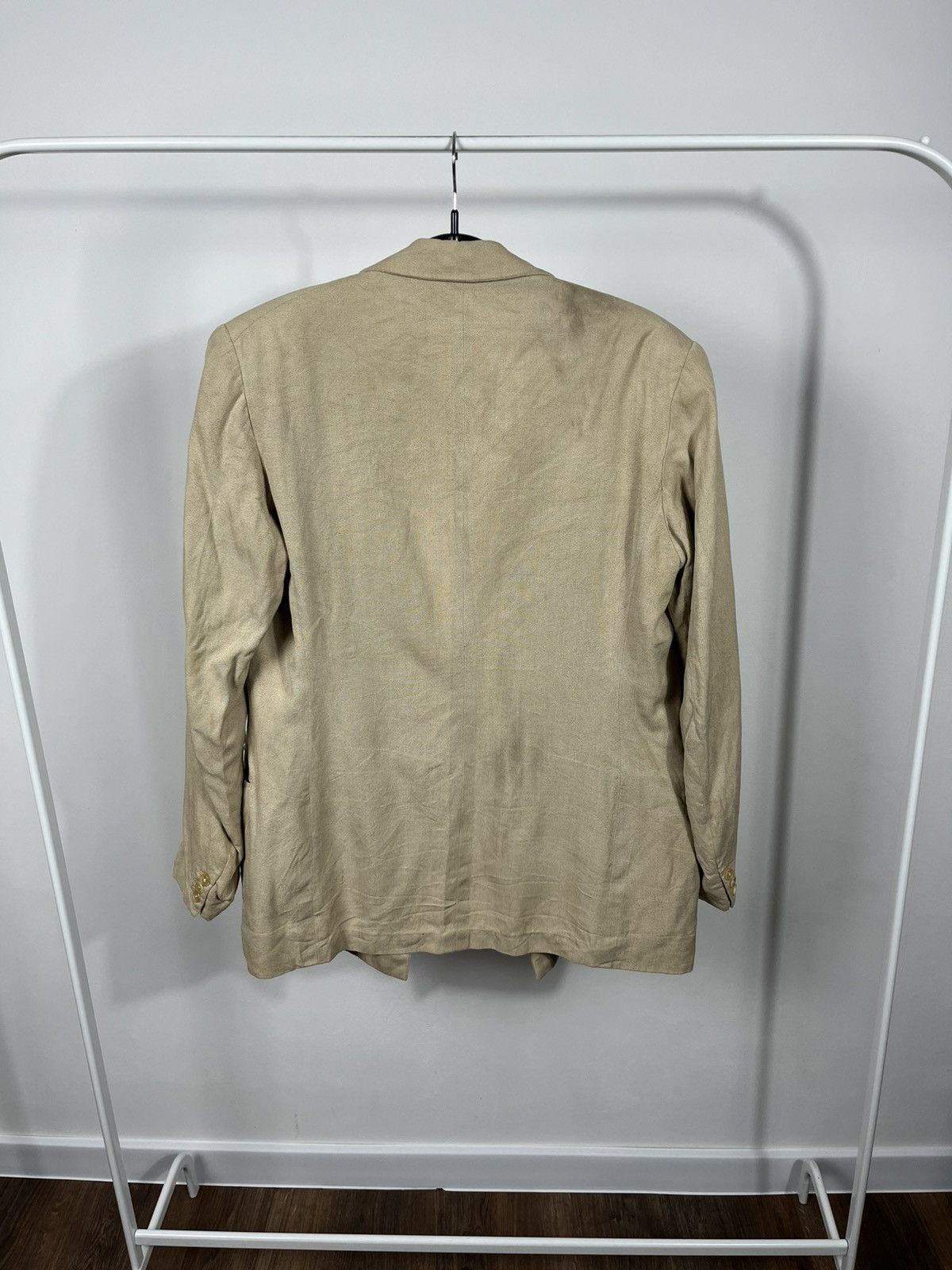 Other Vintage Mens Beige Double Breasted Blazer Tailored Jacket Size US S / EU 44-46 / 1 - 11 Thumbnail