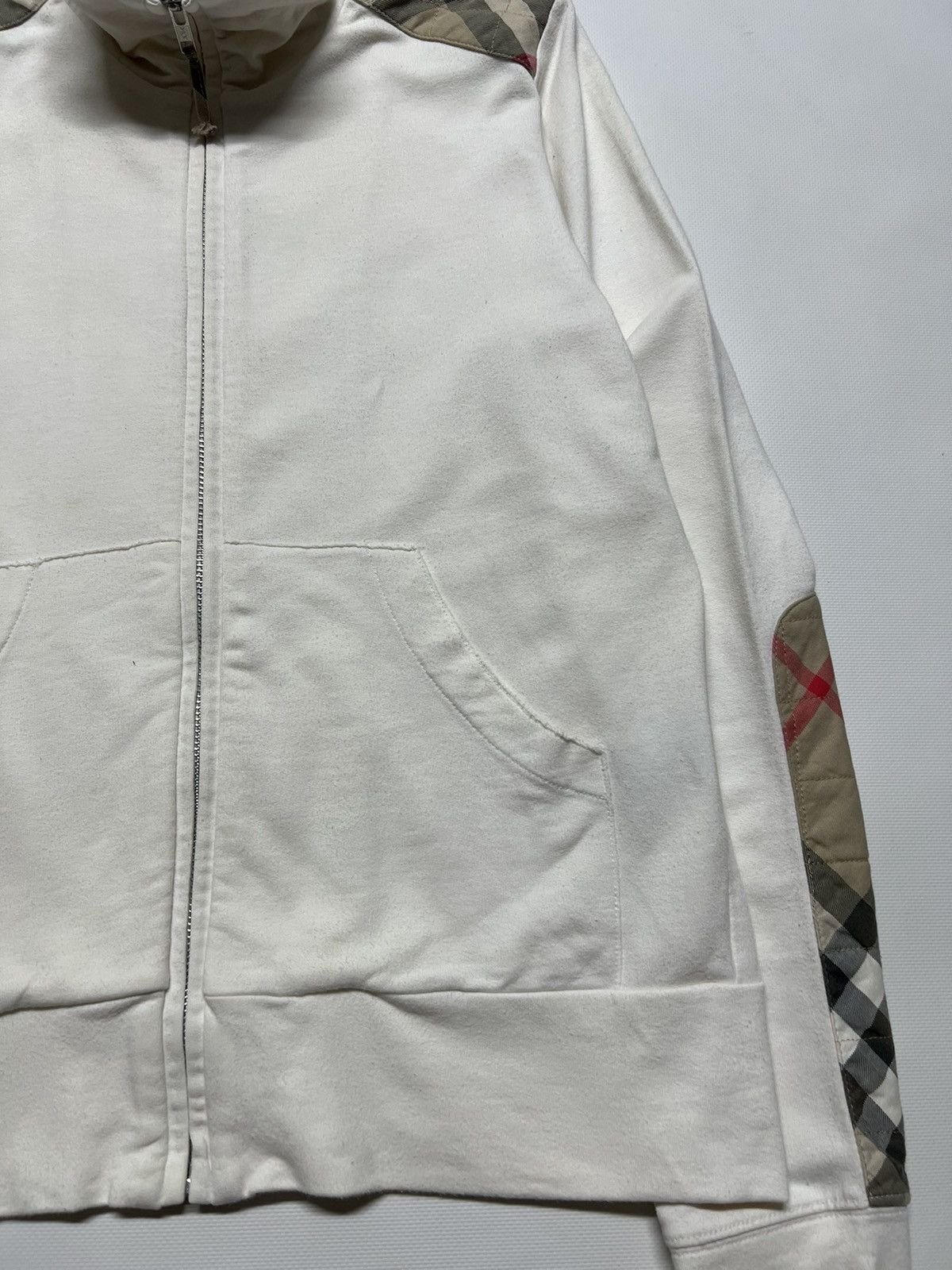 Burberry × Vintage Vintage Y2k Burberry London 🤍 Nova Check Zip Sweatshirt 00’s Size M / US 6-8 / IT 42-44 - 10 Thumbnail