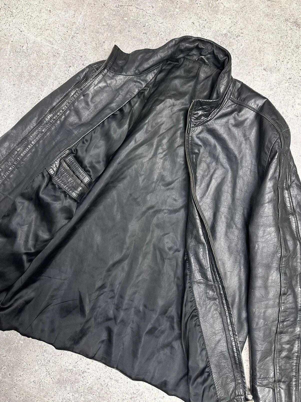 Diesel Vintage Leather Jacket Diesel Style Avantgarde IfSixWasNine Size US M / EU 48-50 / 2 - 7 Thumbnail
