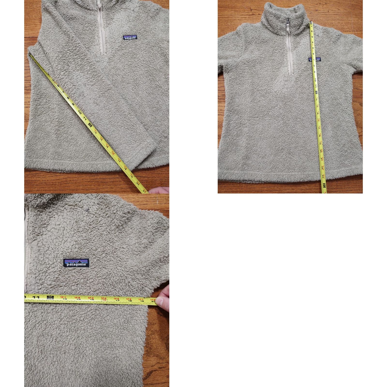 Patagonia Patagonia Sweater 1/4 Zip Pullover Fleece Tan Womens M Knit Mock Neck Outdoor Nature 90s? Size M / US 6-8 / IT 42-44 - 9 Thumbnail