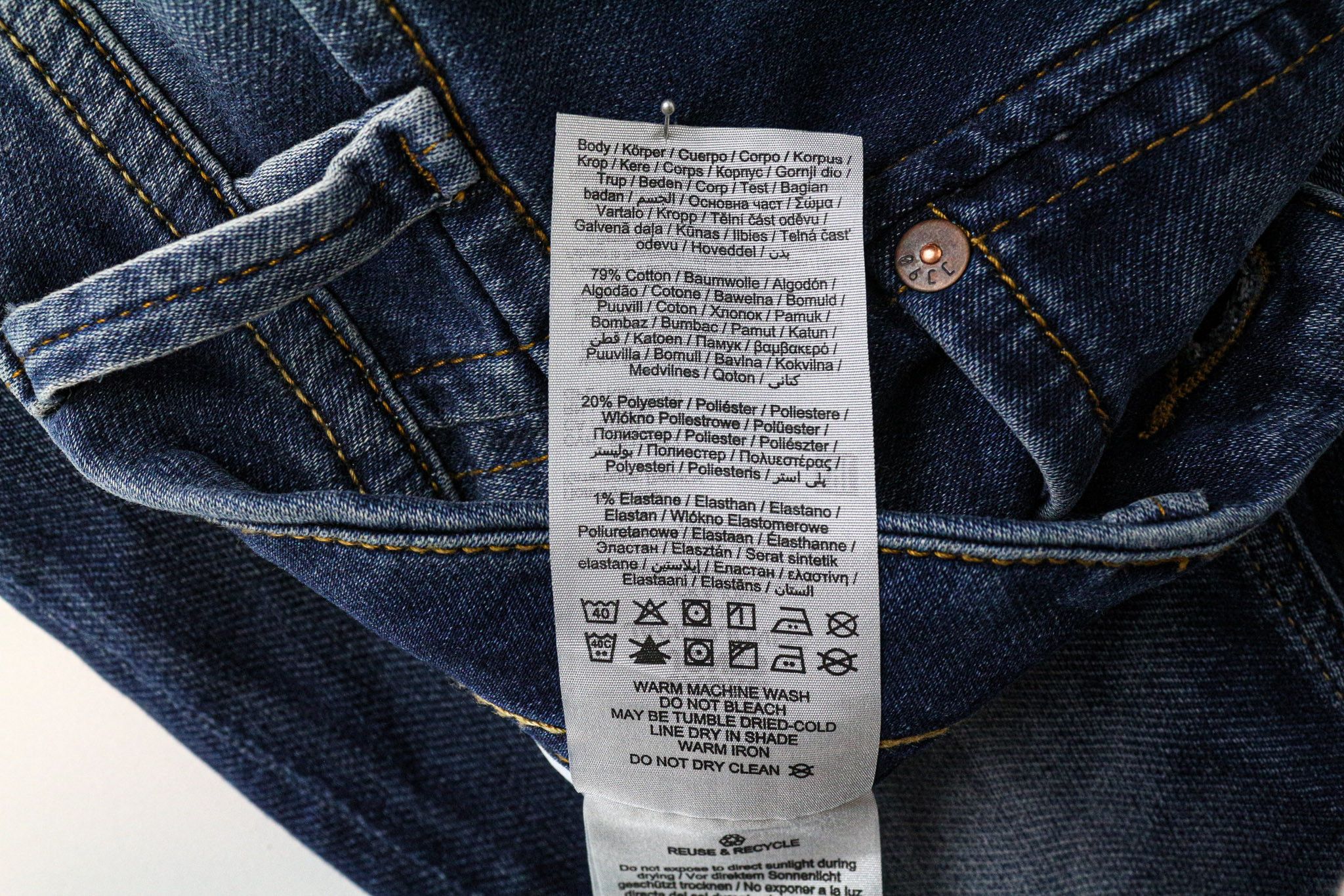 Jack & Jones TIM W29/L32 Washed Blue Stretch Jeans 74923 Size US 29 - 7 Thumbnail