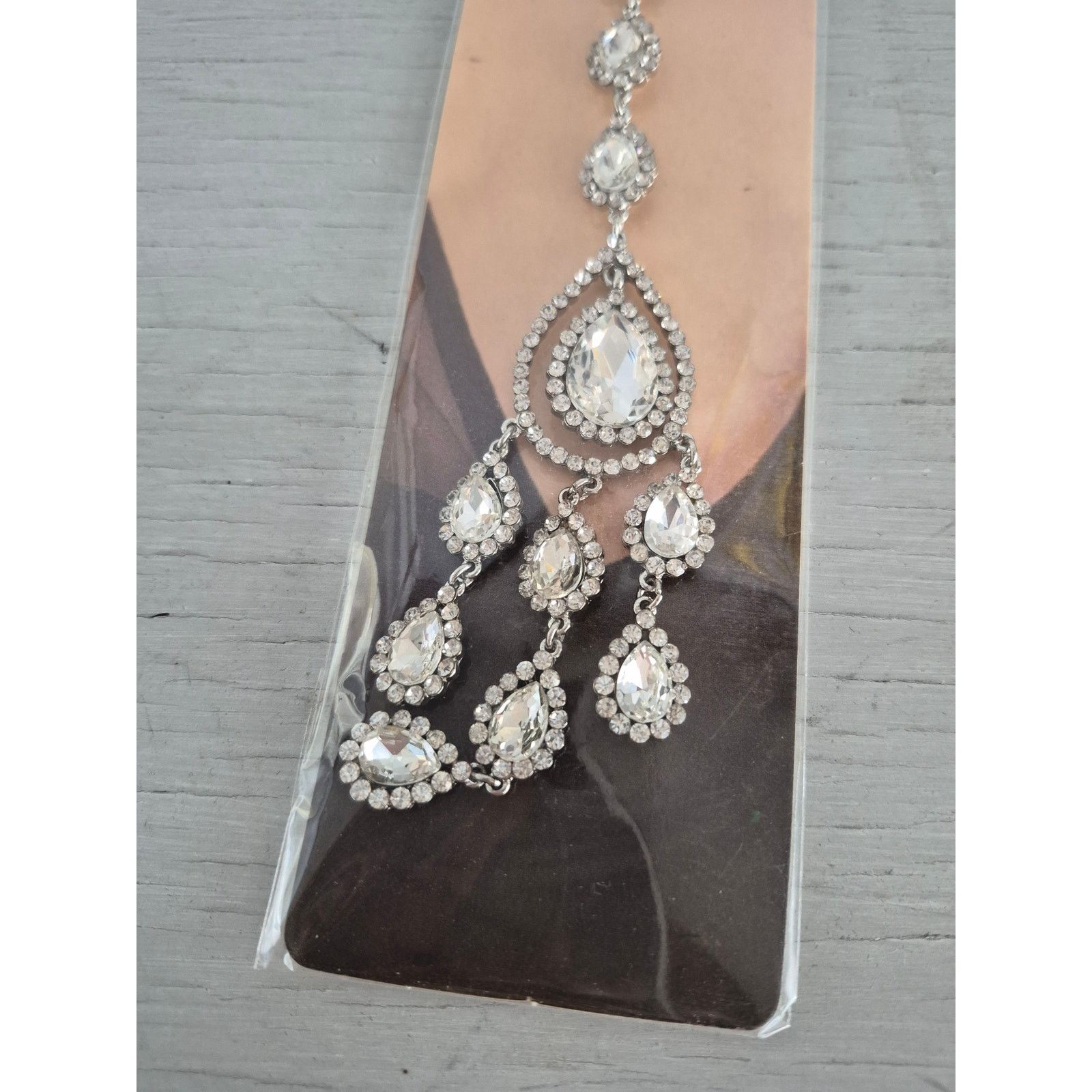 Other Rhinestone Medallion Back Necklace Extender Size ONE SIZE - 2 Thumbnail