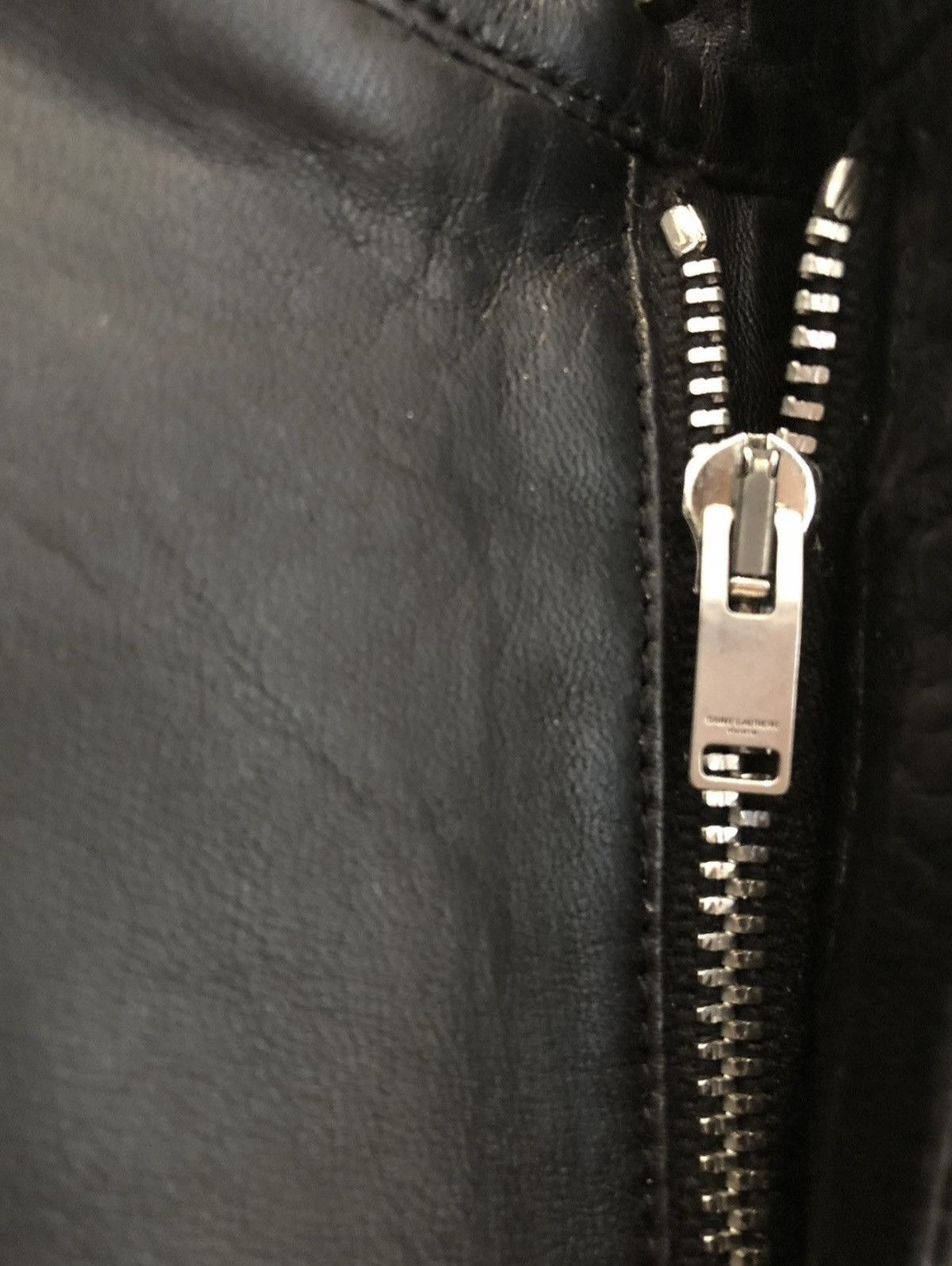 Hedi Slimane × Saint Laurent Paris 1 of 1 SS14 Sample Leather Pleated Trouser Size US 29 - 5 Thumbnail