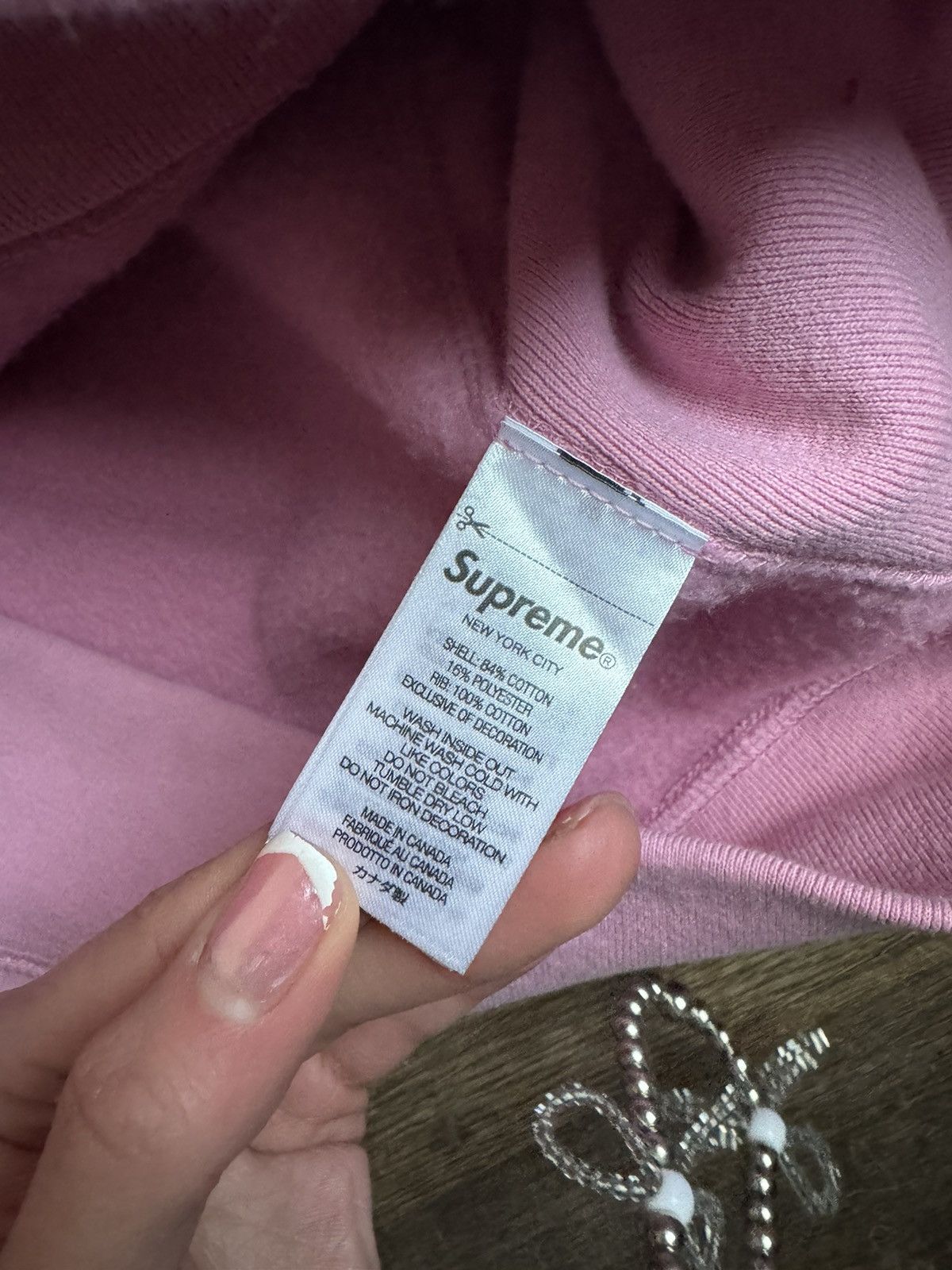 Supreme Supreme Pink Box Logo Hoodie FW24 Size US L / EU 52-54 / 3 - 4 Thumbnail