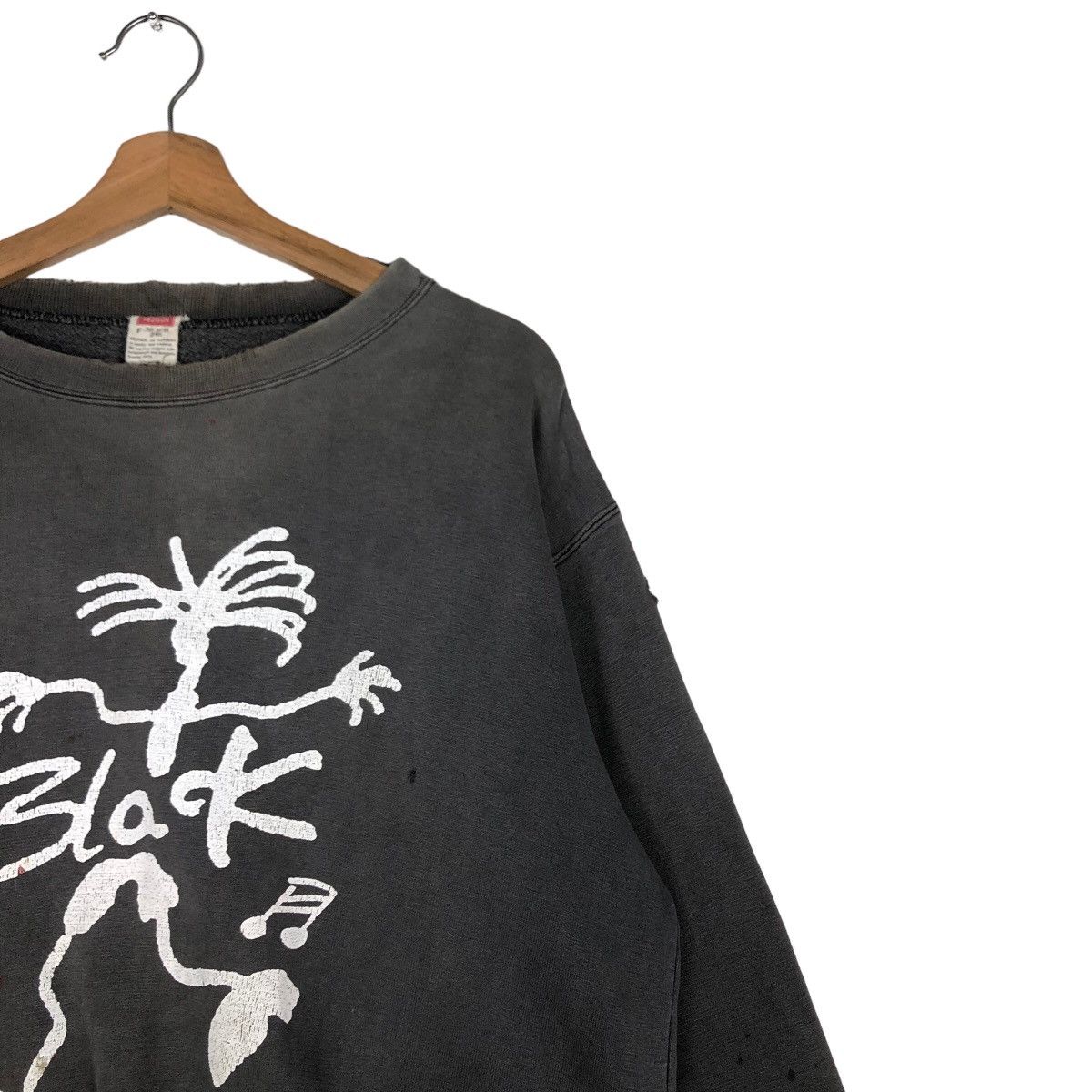 Band Tees 🔥Vintage Rusty Distressed Sweatshirt Black Band Big Logo Size US M / EU 48-50 / 2 - 6 Thumbnail