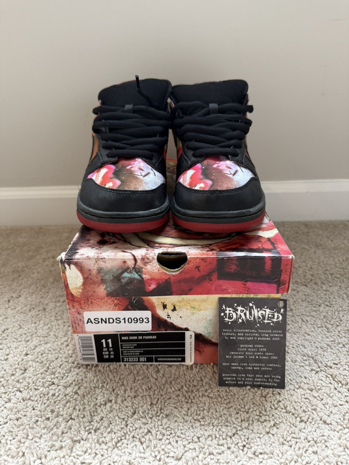 Nike Nike Dunk SB Pushead Size US 11 / EU 44 - 1 Thumbnail
