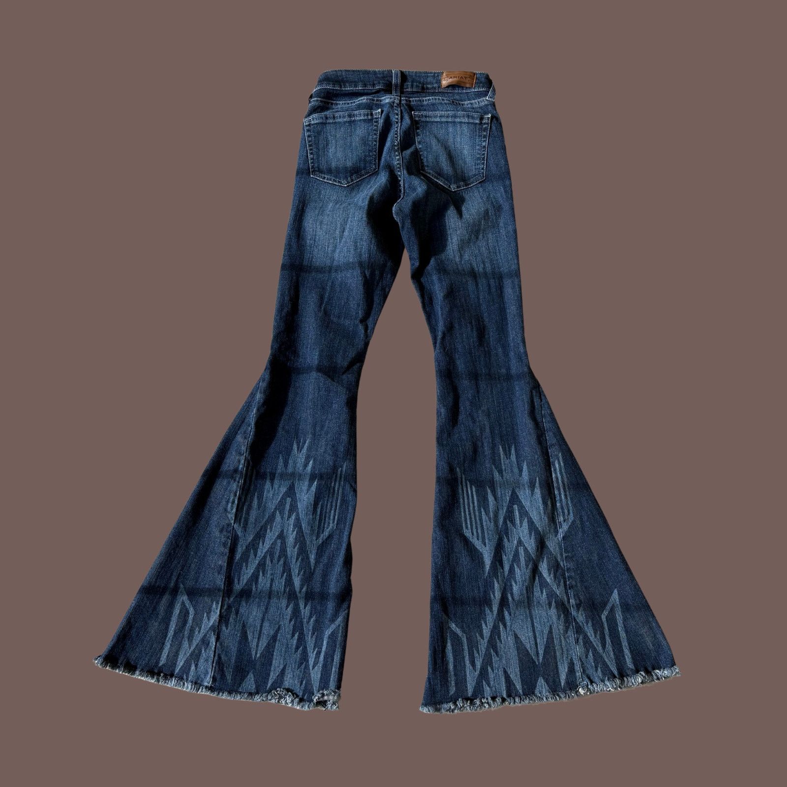 Ariat VTG Flare Jeans | Ariat Chimayo Dark Denim | Western Archive Size 25" / US 0 / IT 36 - 5 Thumbnail
