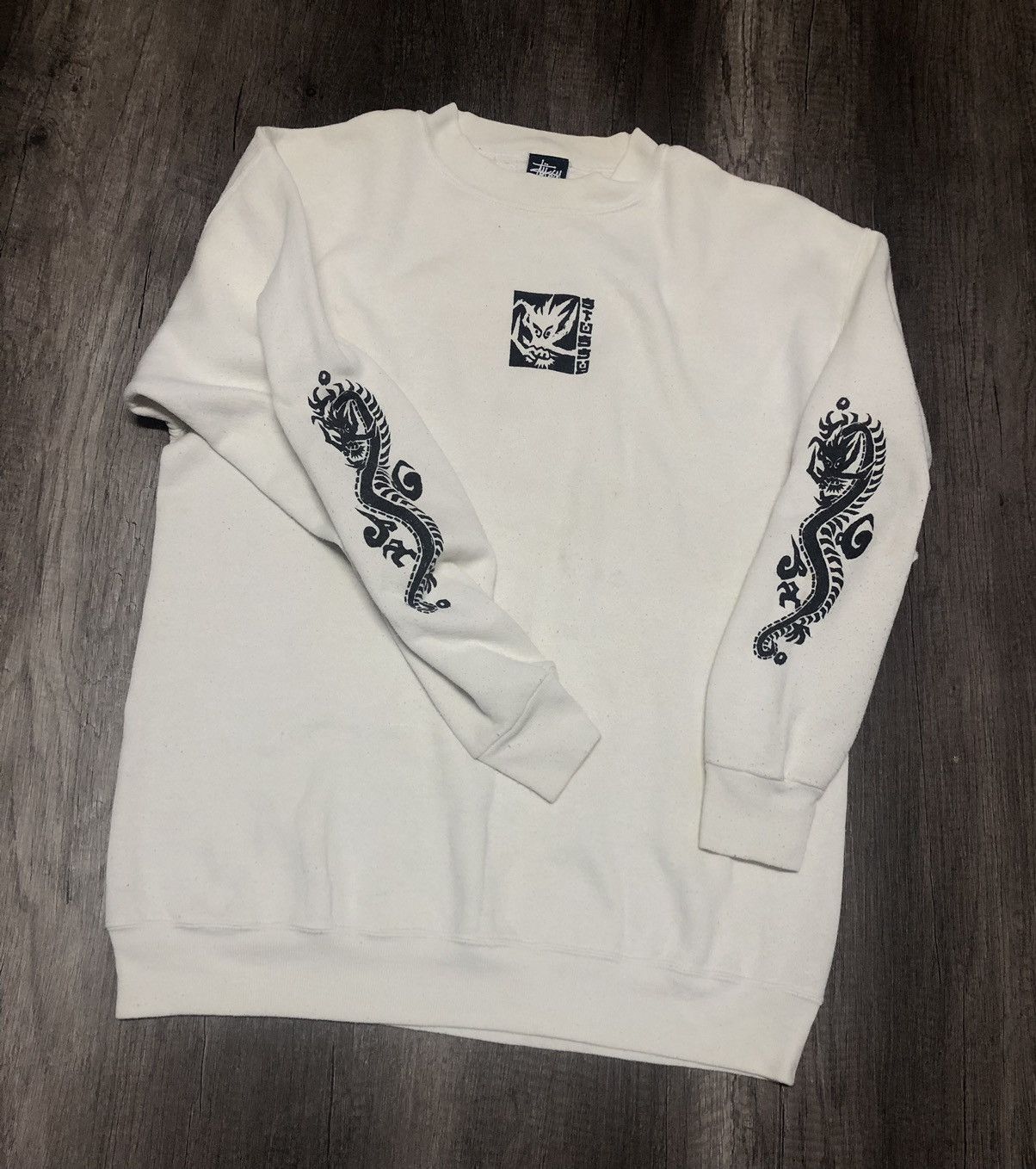 Other Vintage Stussy Dragon Long Sleeve sweatshirt Size US M / EU 48-50 / 2 - 1 Thumbnail