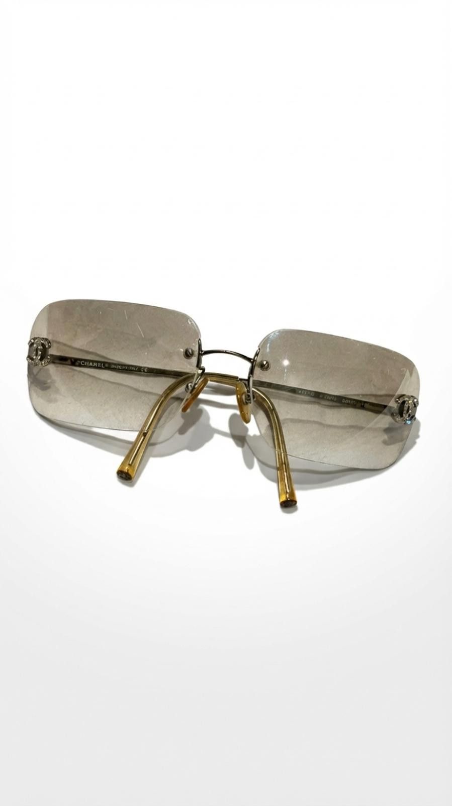Chanel Chanel - Rimless Logo Embellished Sunglasses Size ONE SIZE - 1 Thumbnail