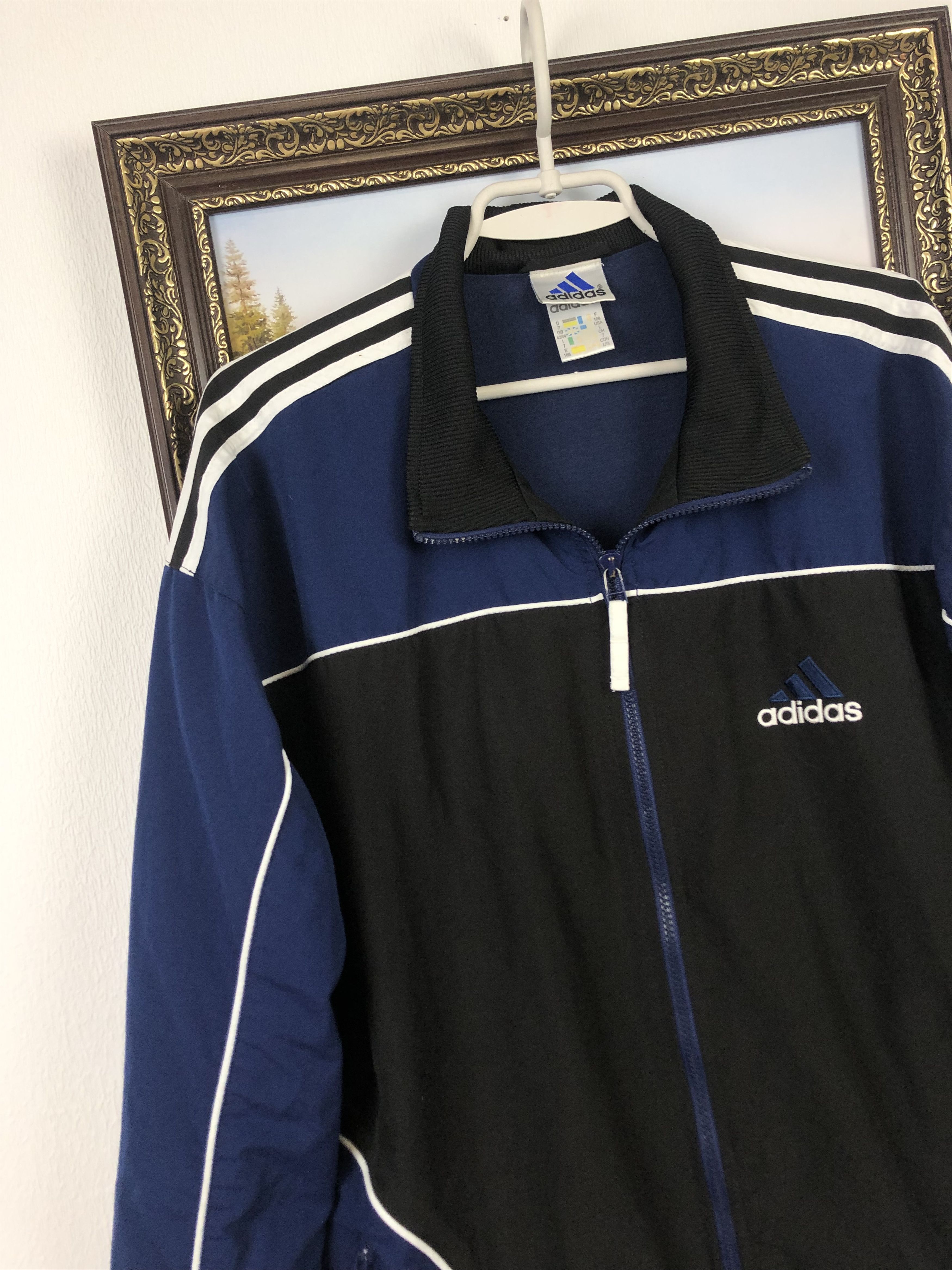 Adidas × Vintage Vintage Adidas Sweatshirt Big Logo Jacket Rare Hype Size US L / EU 52-54 / 3 - 5 Thumbnail