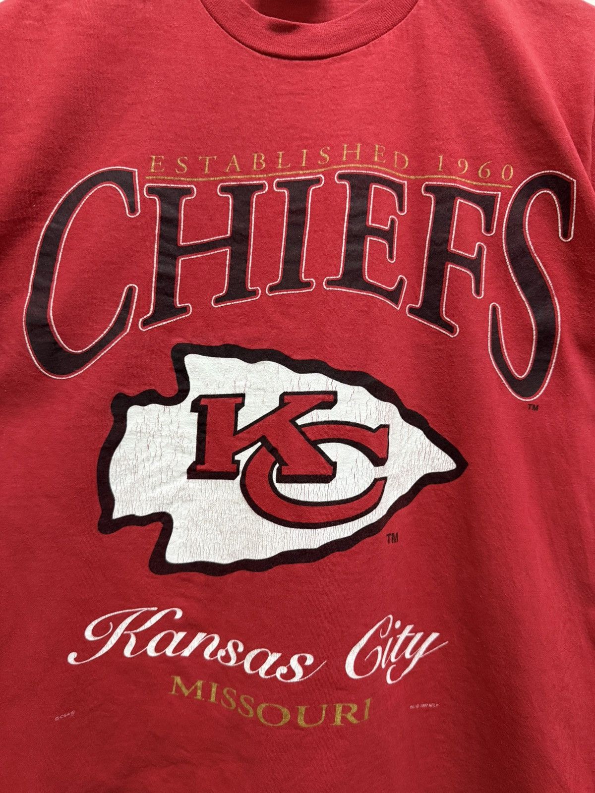 NFL Vintage 90s Kansas City Chiefs NFL Tees Size US M / EU 48-50 / 2 - 2 Thumbnail