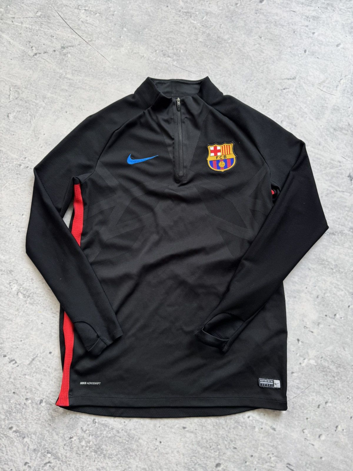 Nike 🔥FC Barcelona Nike longsleeve jersey 1/4 ZIP UP Aeroswift Size US M / EU 48-50 / 2 - 1 Thumbnail