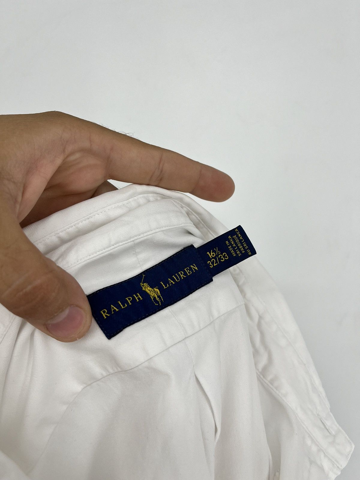 Polo Ralph Lauren × Ralph Lauren × Vintage Vintage White Shirt Polo Ralph Lauren Size XL Rare Size US XL / EU 56 / 4 - 10 Thumbnail