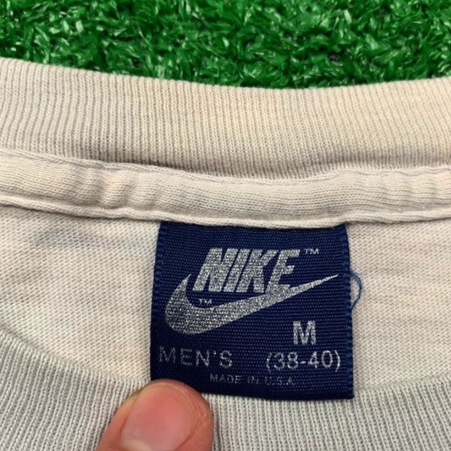 Nike VINTAGE Nike T Shirt USA Rare 1984 Running LS 80s Zebra Wild Race Cheyenne Zoo Shirt Mens Medium Blue USA Graphic Tee Size US M / EU 48-50 / 2 - 7 Thumbnail