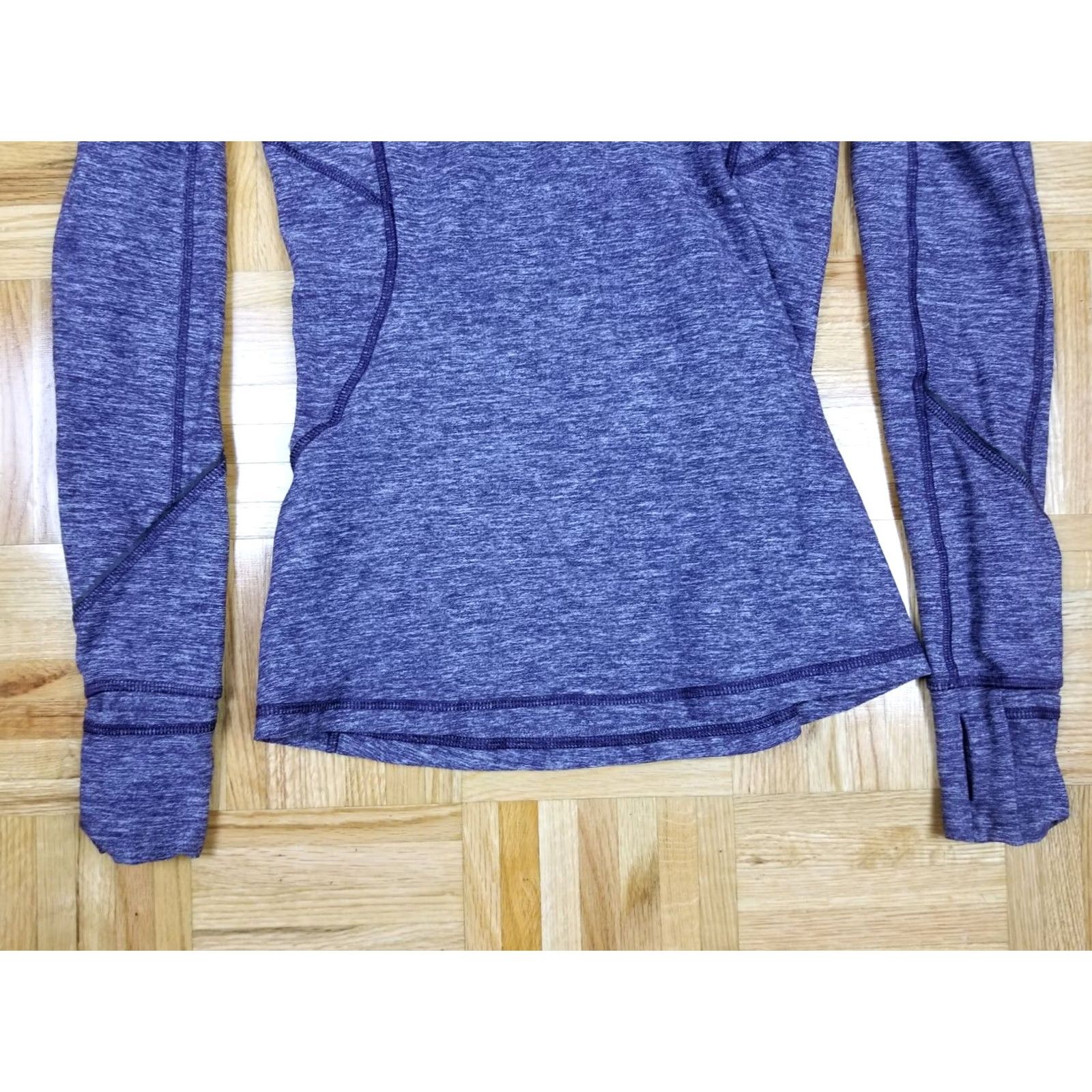 Lululemon LULULEMON Gray Half Zip Up Pullover Activewear Long Sleeve Top Shirt SZ 4 Size S / US 4 / IT 40 - 3 Thumbnail