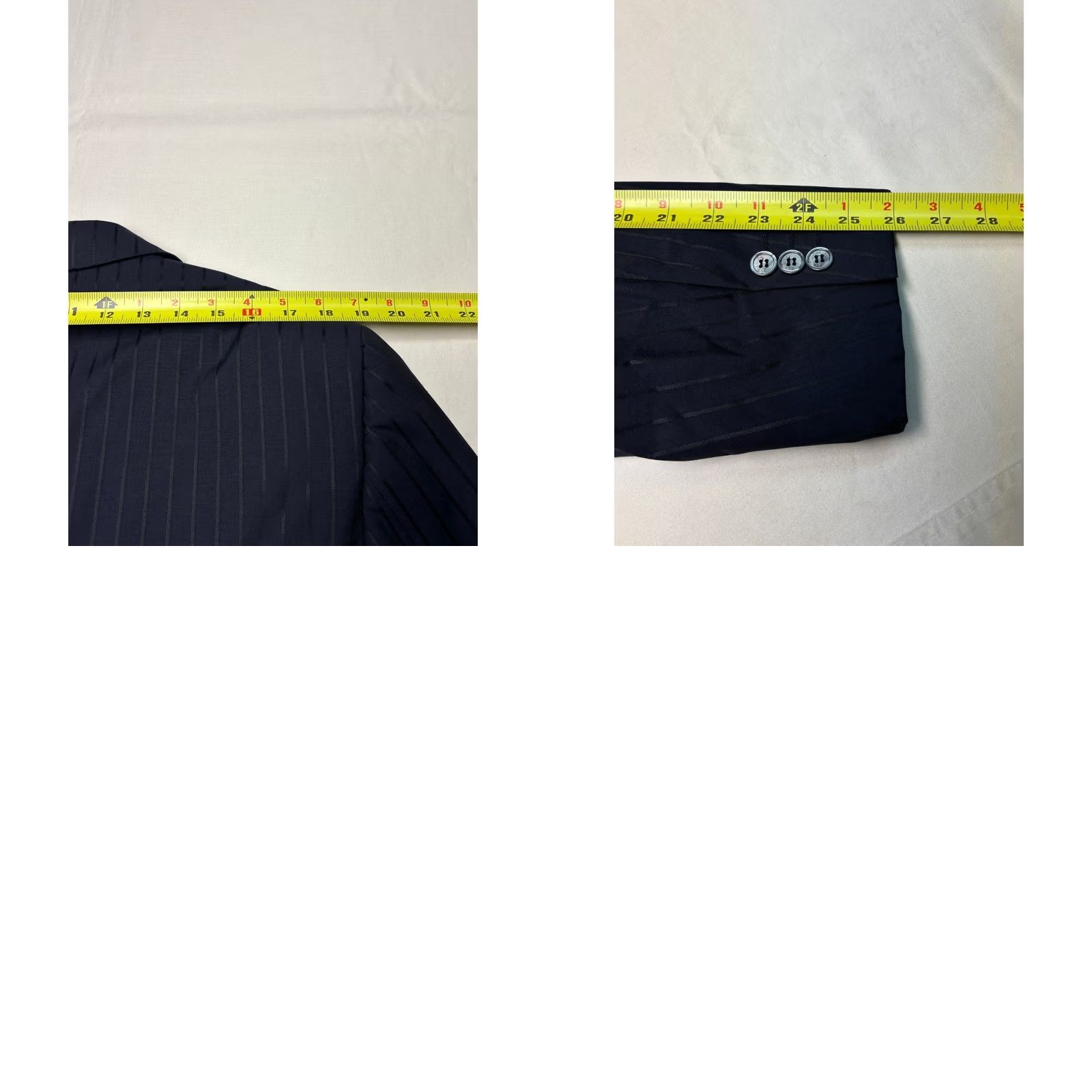 Pal Zileri Pal Zileri Cerimonia Mens Navy Pinstripe 100s Wool Blazer Italy 54R Eu 44R US Size 44R - 9 Thumbnail