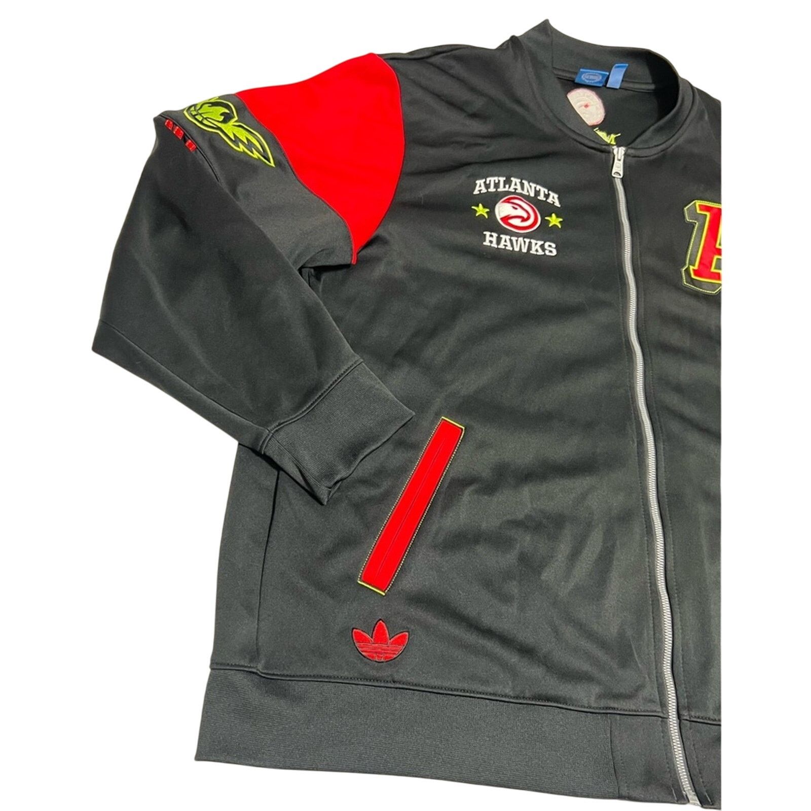 Adidas Atlanta Hawks Jacket Mens 2XL Black Adidas Member Size US XXL / EU 58 / 5 - 3 Thumbnail