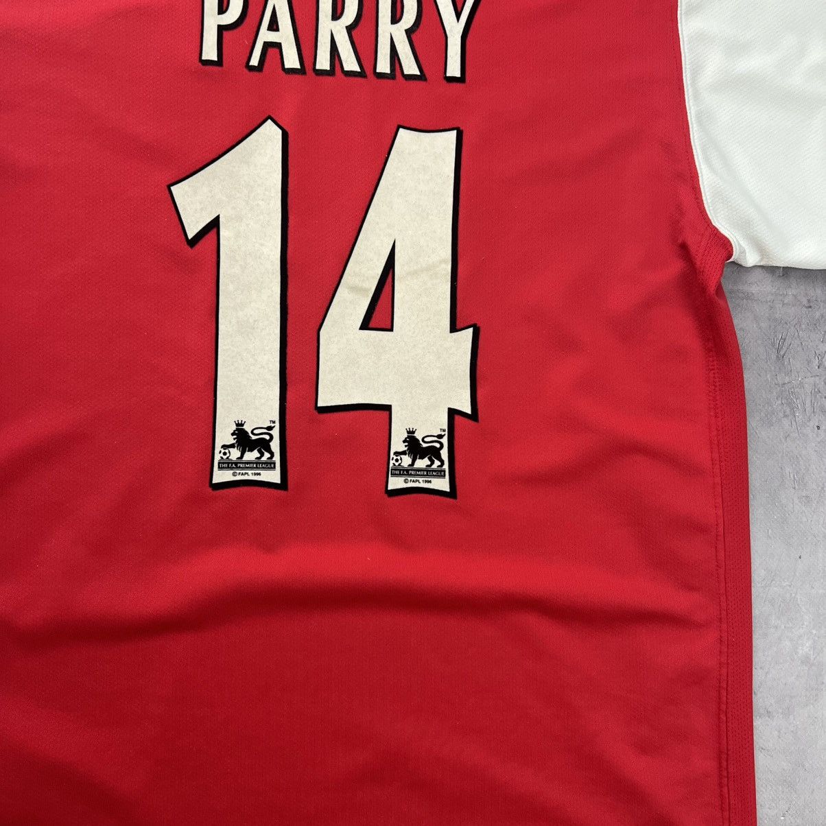 Other Rare! Parry 14 Nike Arsenal Soccer Jersey Shirt 00s Size US M / EU 48-50 / 2 - 24 Thumbnail