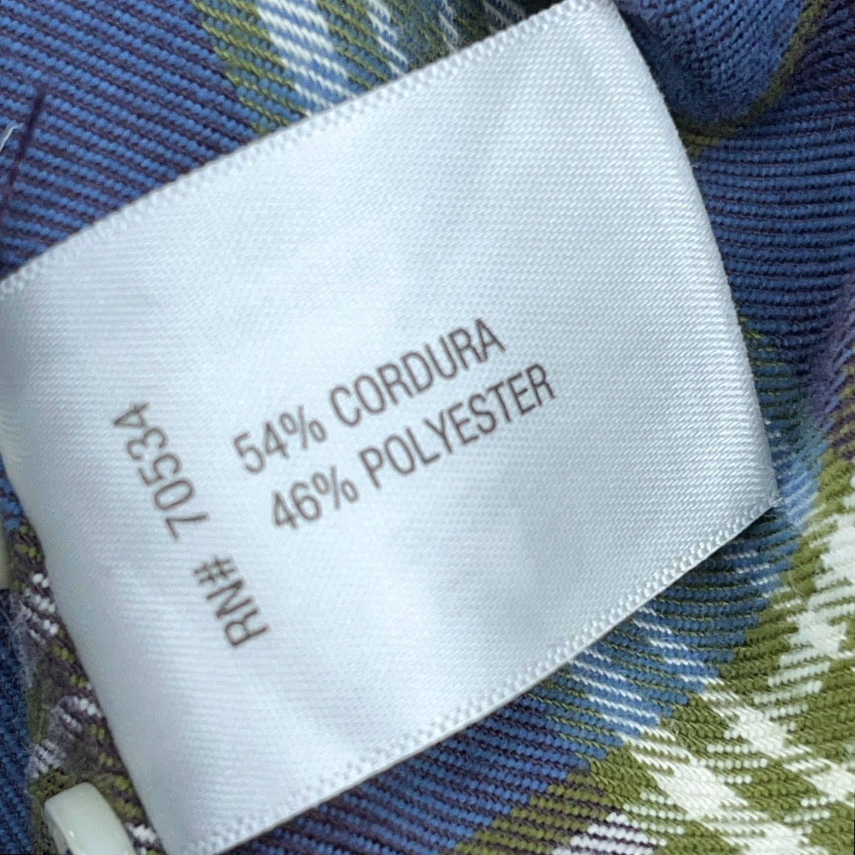 Orvis VINTAGE Orvis Flannel Shirt Men Large Blue Button Up Plaid Hiking Camp Outdoors Fishing Size US L / EU 52-54 / 3 - 5 Thumbnail
