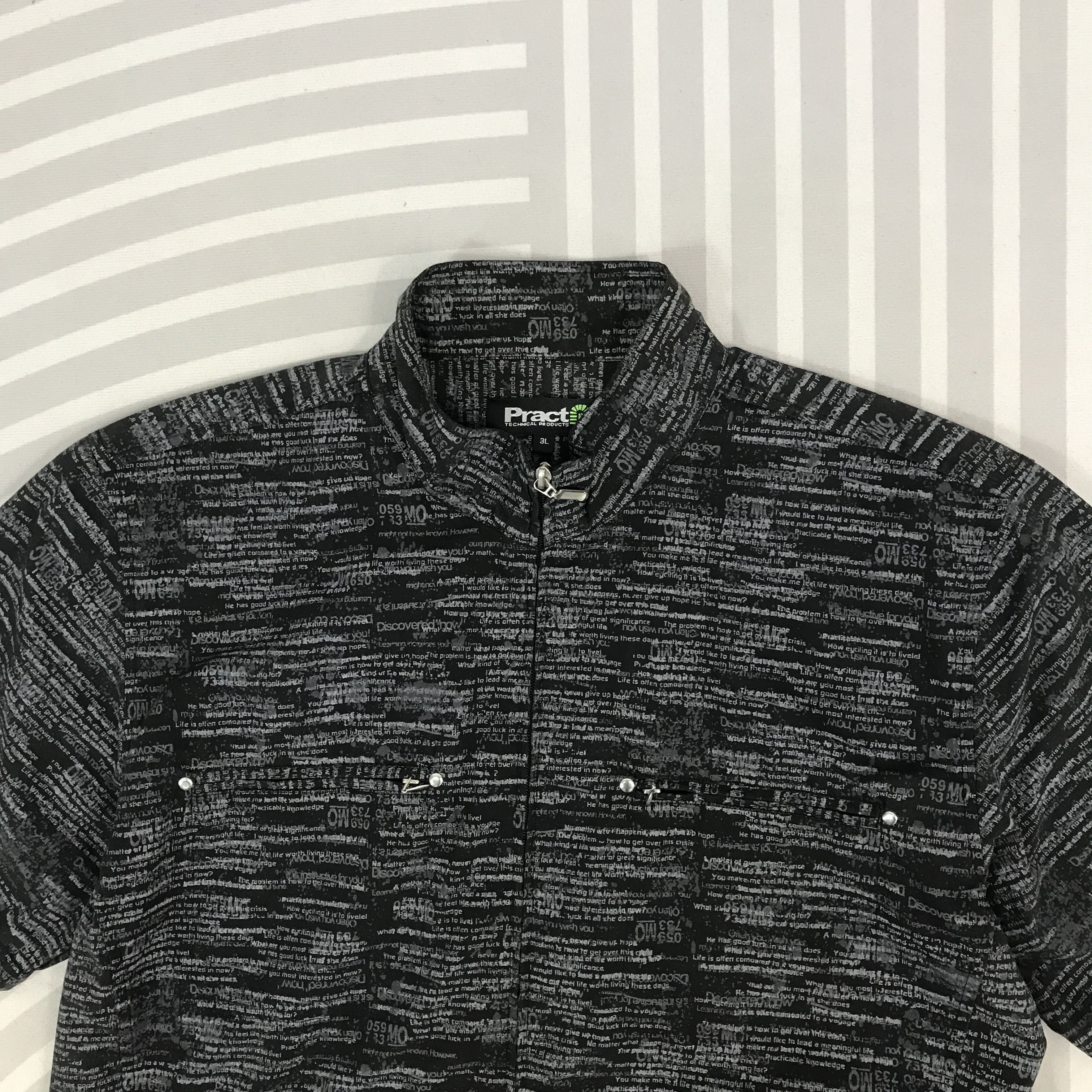 Japanese Brand × Vintage Vintage PractP punk zipper short sleeve Jacket Size US XL / EU 56 / 4 - 2 Thumbnail