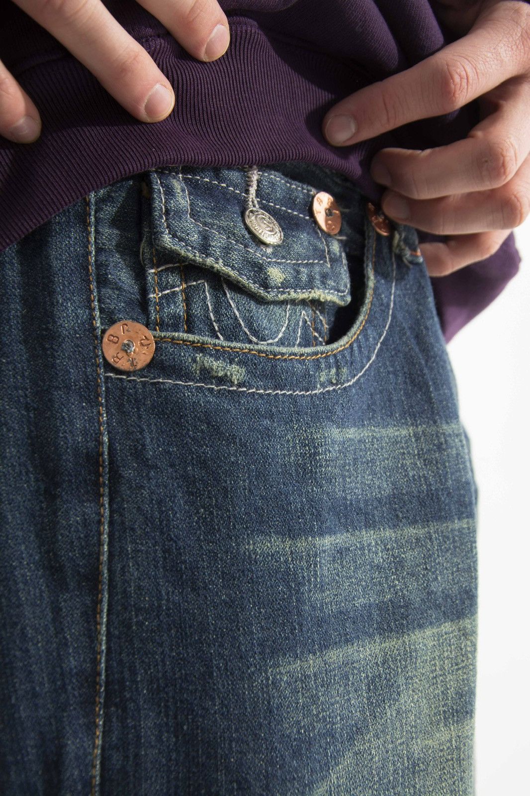 True Religion Vintage True religion denim pants y2k distressed Size US 36 / EU 52 - 6 Thumbnail