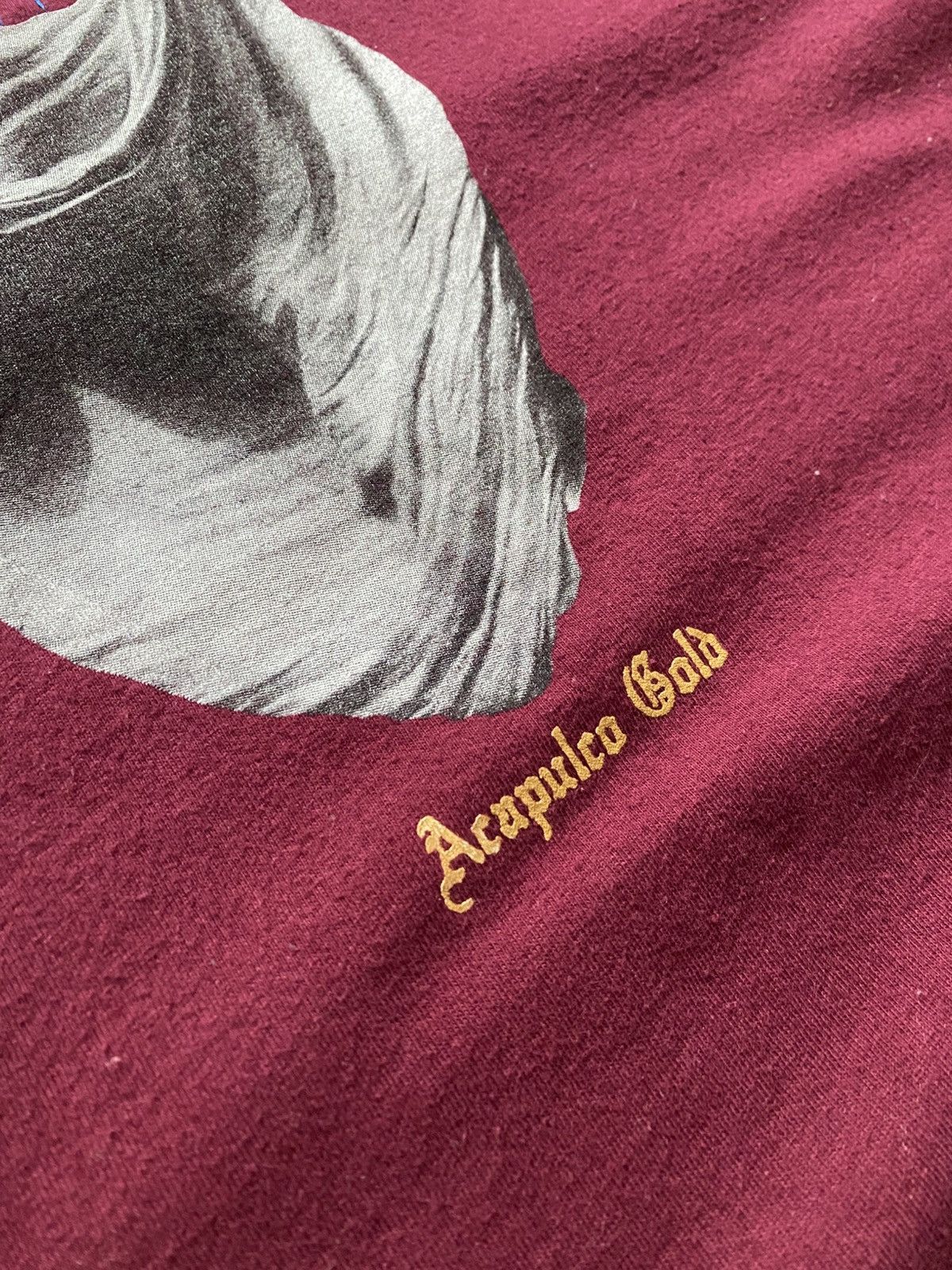 Acapulco Gold Acapulco Gold Masked Man Burgundy Graphic Tee | Size L Size US L / EU 52-54 / 3 - 3 Thumbnail