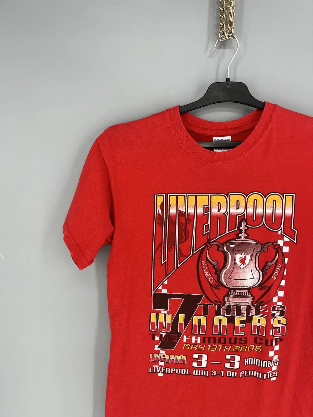 Vintage Vintage Football TShirt Champions League Liverpool Hammers Size US S / EU 44-46 / 1 - 4 Thumbnail