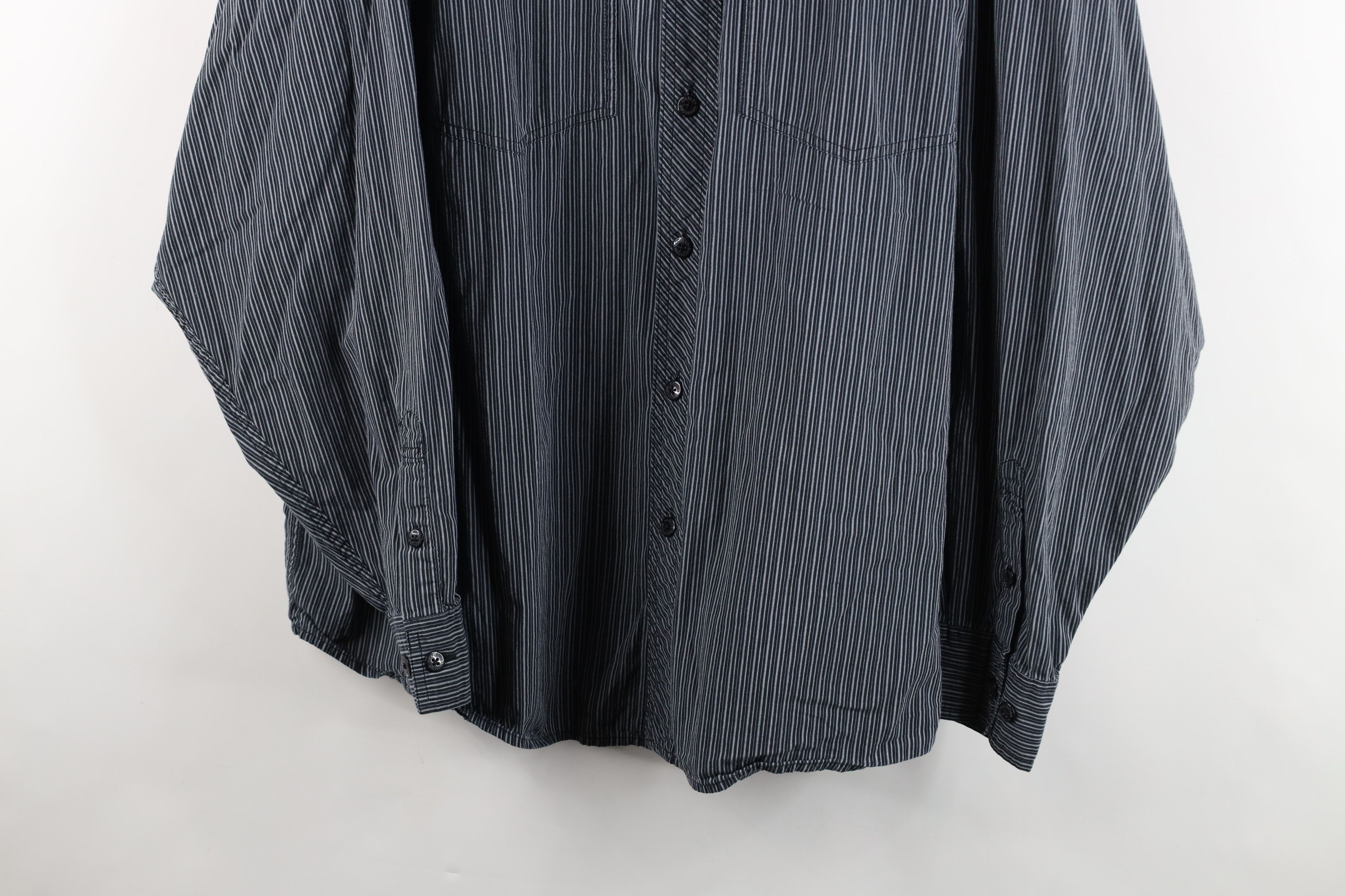 Harley Davidson Vintage Harley Davidson Striped Collared Button Down Shirt Size US XXL / EU 58 / 5 - 3 Thumbnail