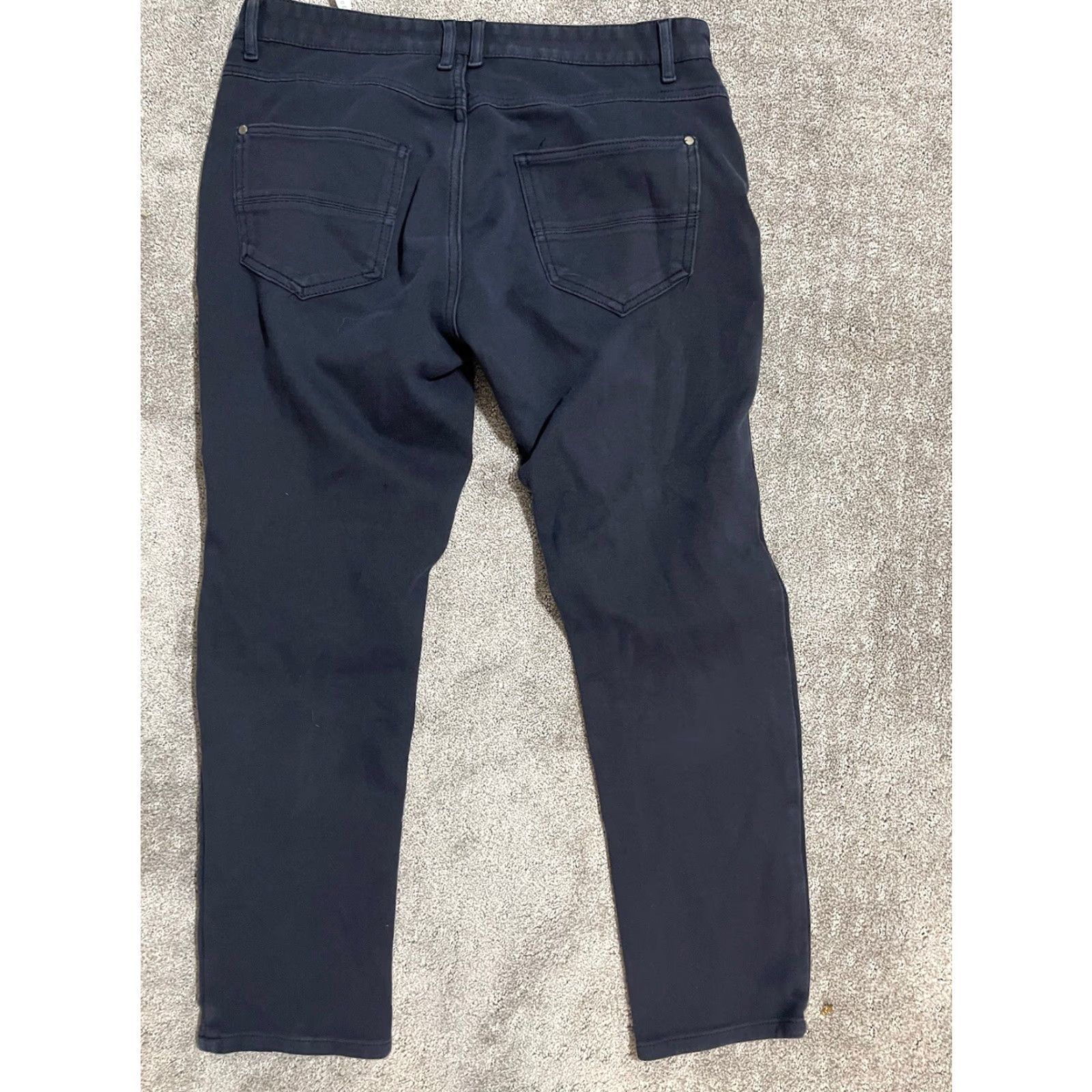 Zara VINTAGE? No — Zara Women Pant Straight Leg Slim Fit Black 32 Inseam 35in Chino Pockets Career Dress Business Casual Pants Womens 32 Black Size 32" / US 10 / IT 46 - 3 Thumbnail