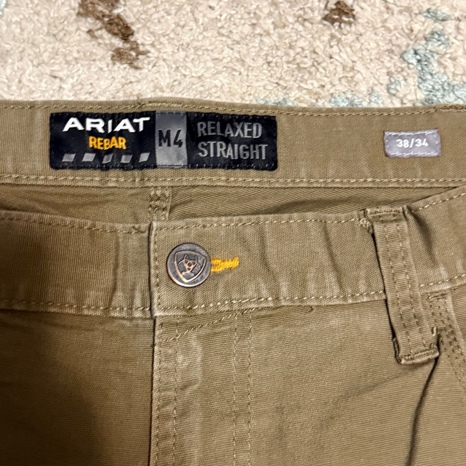 Ariat Ariat Rebar Mens M4 Relaxed Straight Carpenter Pants 38x34 Size US 38 / EU 54 - 5 Thumbnail