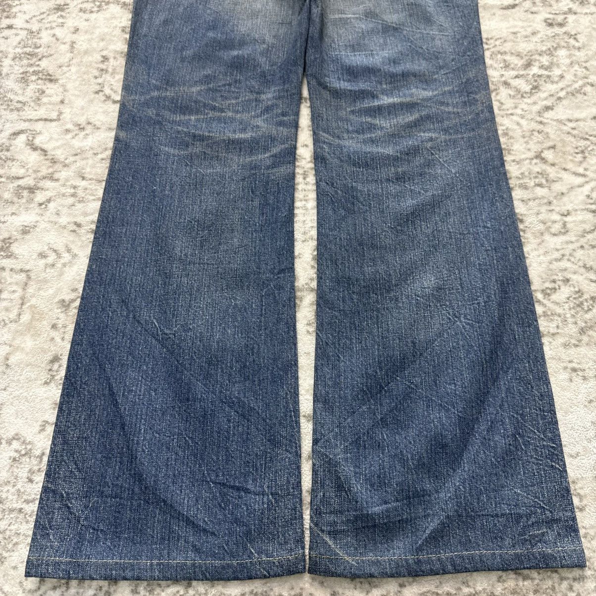 Edwin Vintage Edwin 511 Blue Trip Heavy Stitched Flared Jeans Size US 29 - 14 Thumbnail
