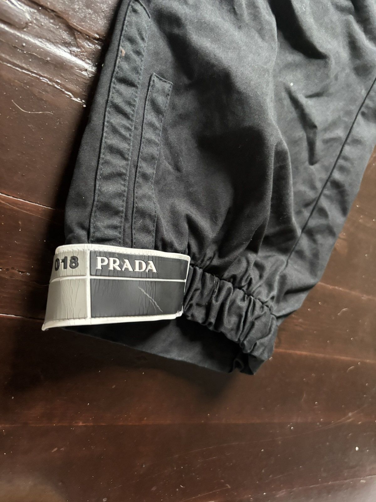 Prada Black Twill Strap Cuff Trackpants Size US 32 / EU 48 - 4 Thumbnail