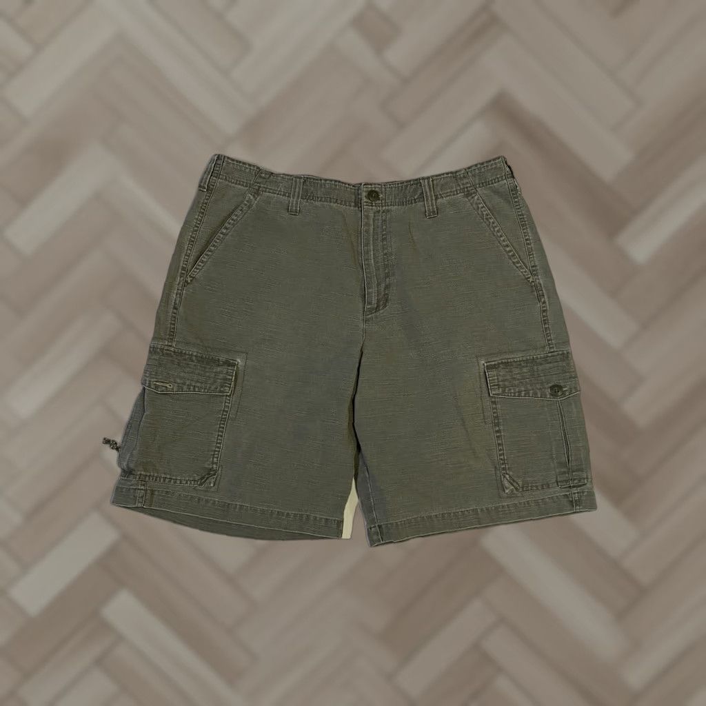 Vintage Columbia Cargo Shorts Mens Flat Front 36 Green Canvas Size US 36 / EU 52 - 1 Thumbnail