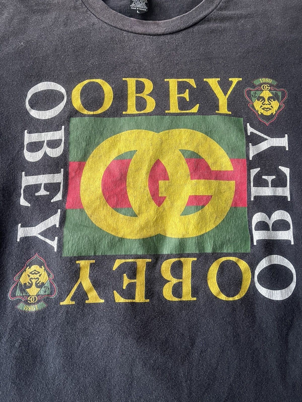 Obey × Vintage VINTAGE OBEY GUCCI LOGO SPELL OUT VERY RARE Size US L / EU 52-54 / 3 - 2 Thumbnail