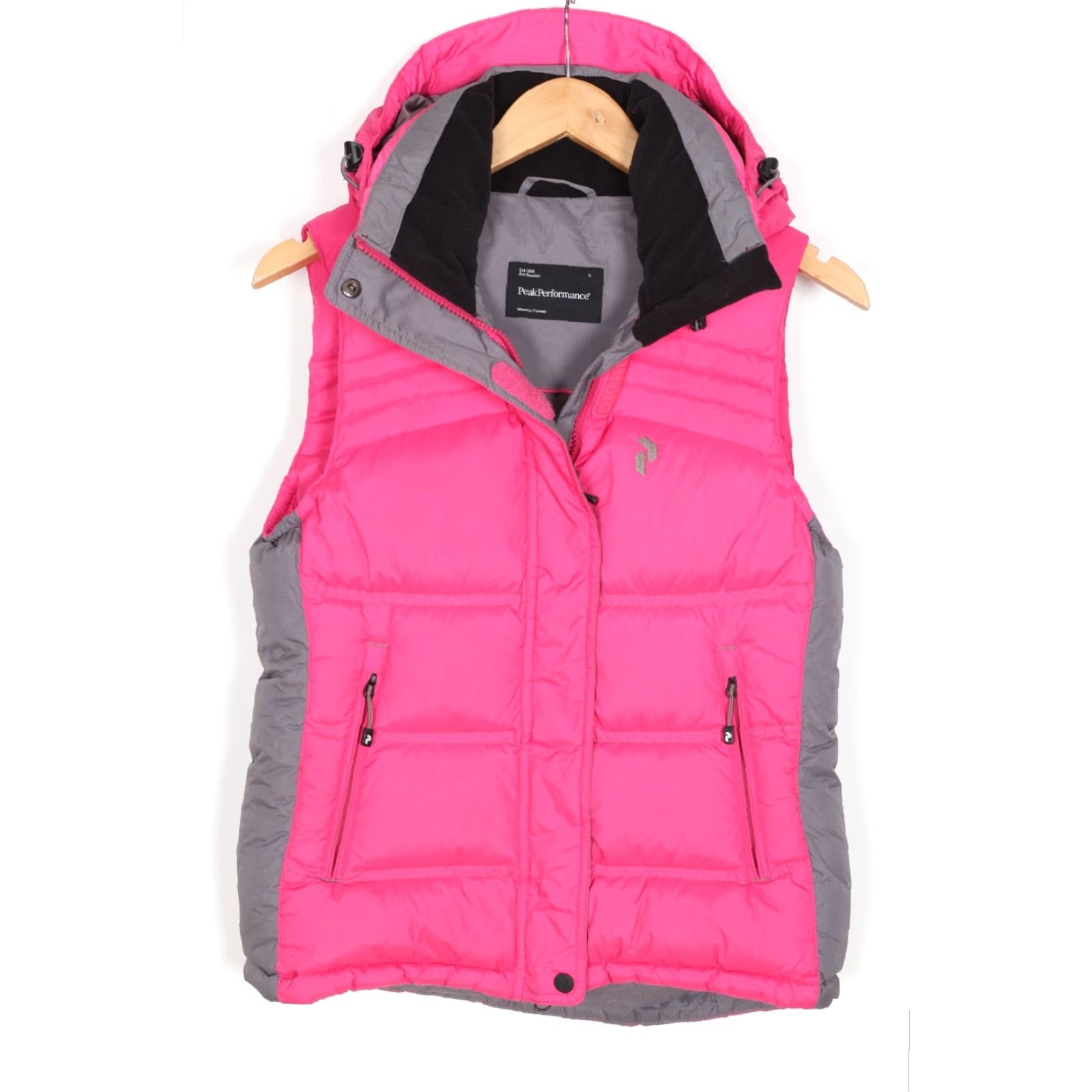 Peak Performance PEAK PERFORMANCE Hooded Down Puffer Gilet Waistcoat Women Size S Pink Vest Jacket Frequently Used Size L / US 10 / IT 46 - 2 Thumbnail