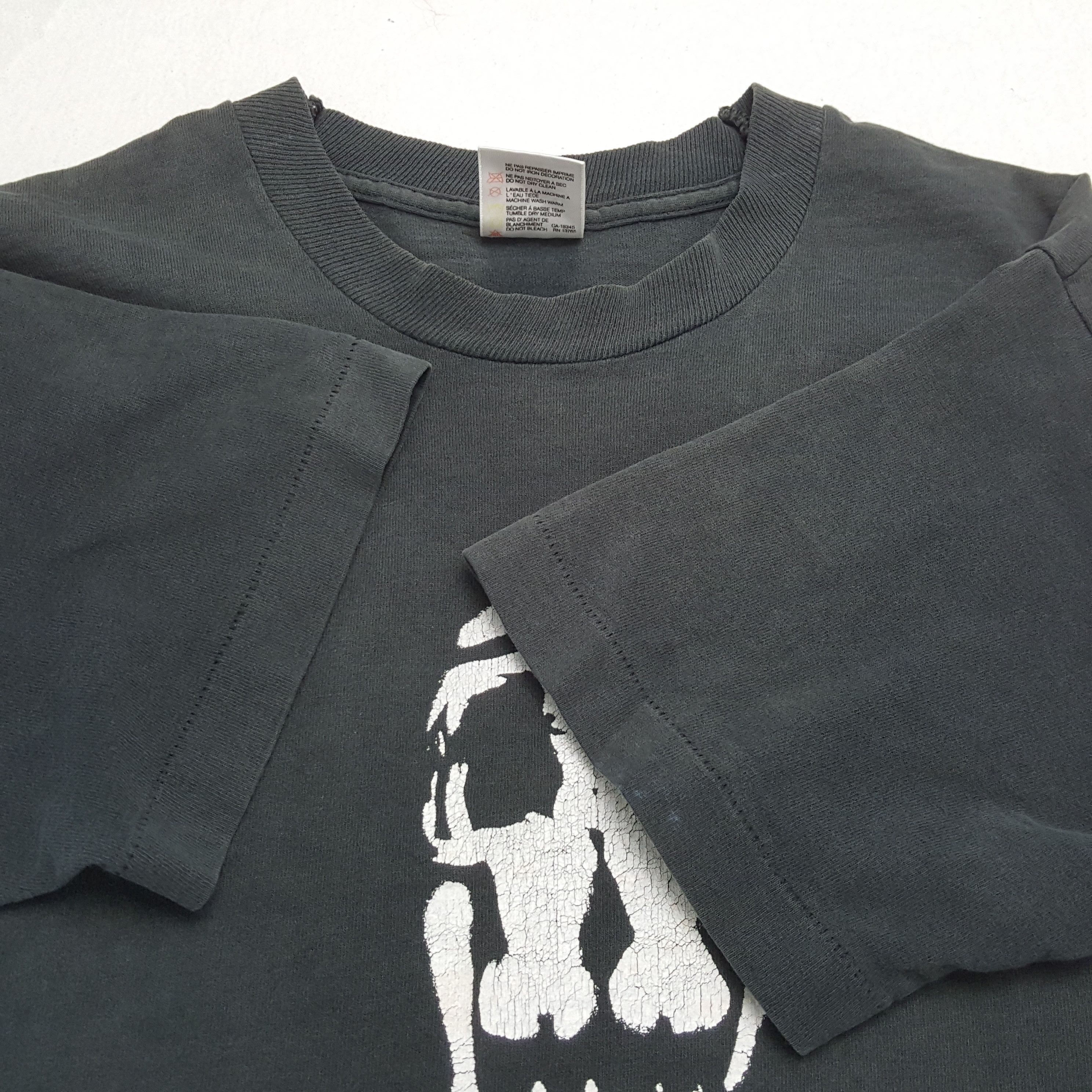 Vintage Vintage 90's SKATE SKULL Skateboard Style T-Shirts Size US M / EU 48-50 / 2 - 6 Thumbnail