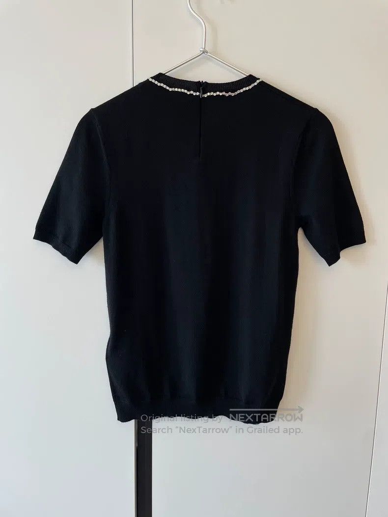 Valentino Valentino Women's rhinestone bow knit top Size S / US 4 / IT 40 - 4 Thumbnail