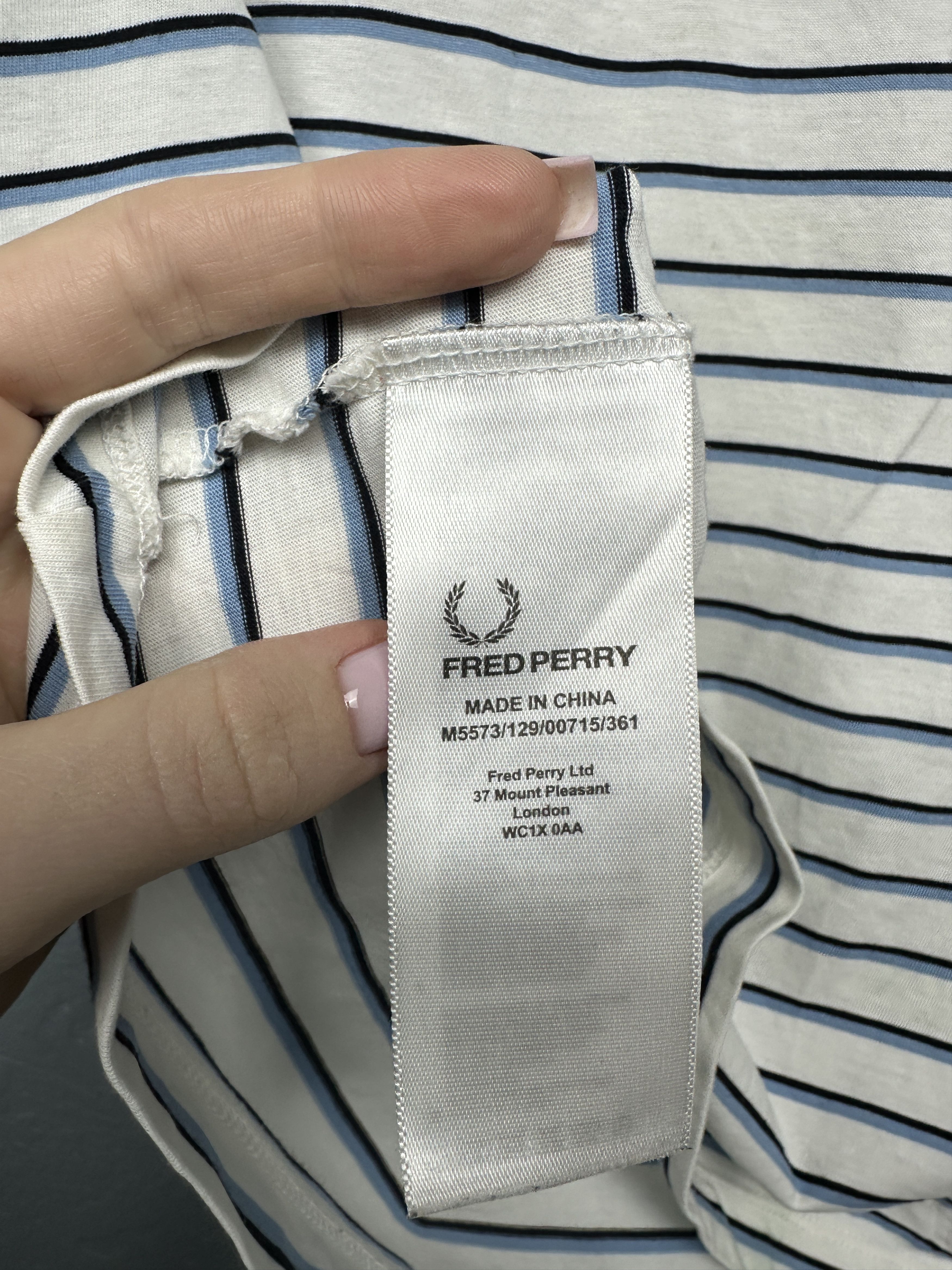 Fred Perry Fred Perry Mens Crew Neck Striped T-Shirt Tee Size US S / EU 44-46 / 1 - 8 Thumbnail