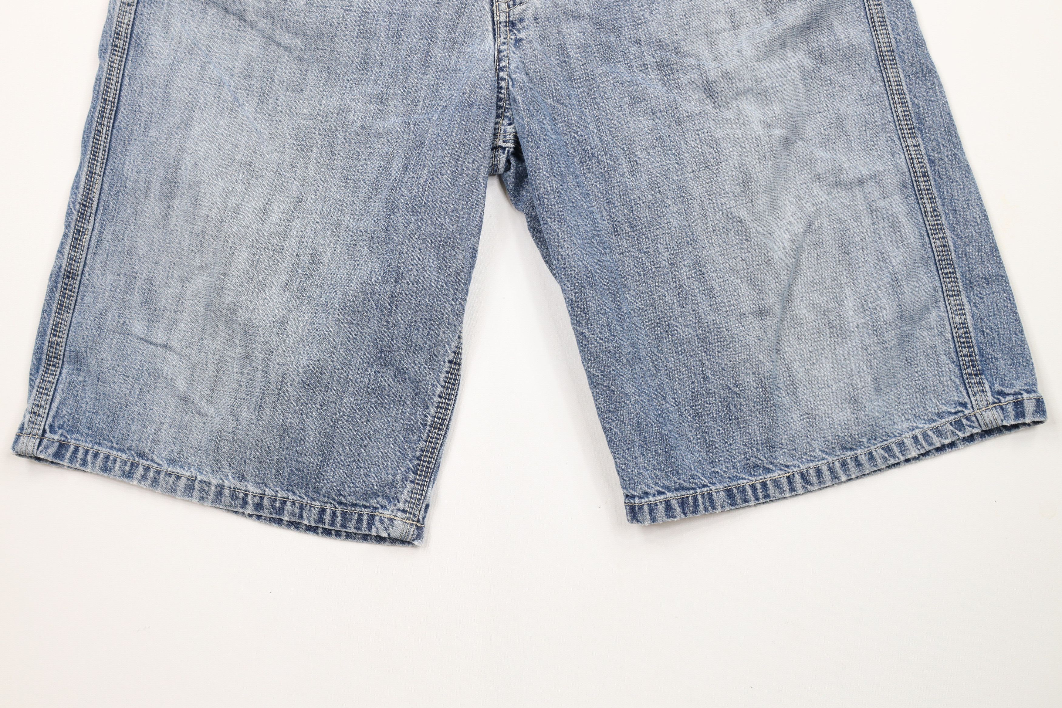 Levi's × Vintage Vintage Y2K Levis Baggy Carpenter Worker Denim Shorts Jorts Size US 33 - 4 Thumbnail