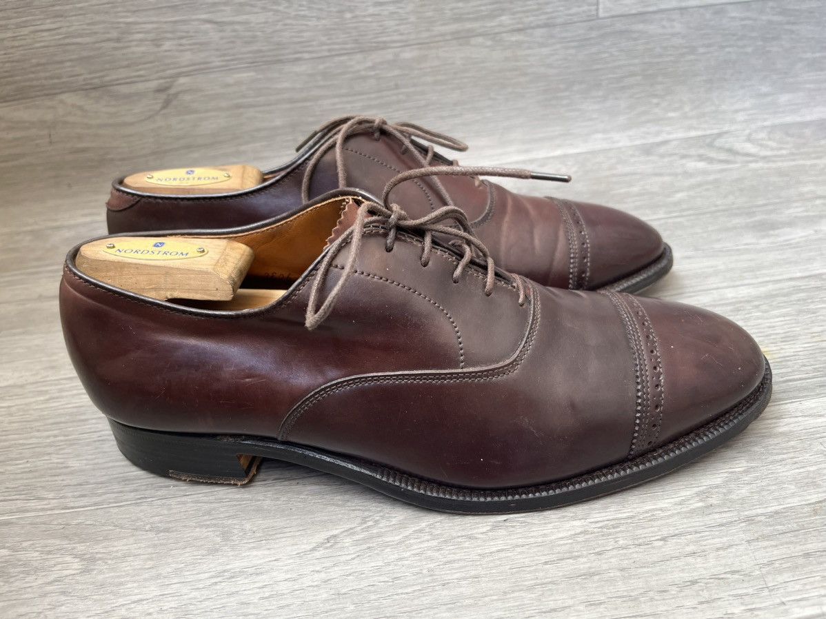Alden Alden shell cordovan cap-toe oxford leather shoes us 9C/E Size US 7.5 / EU 40-41 - 7 Thumbnail